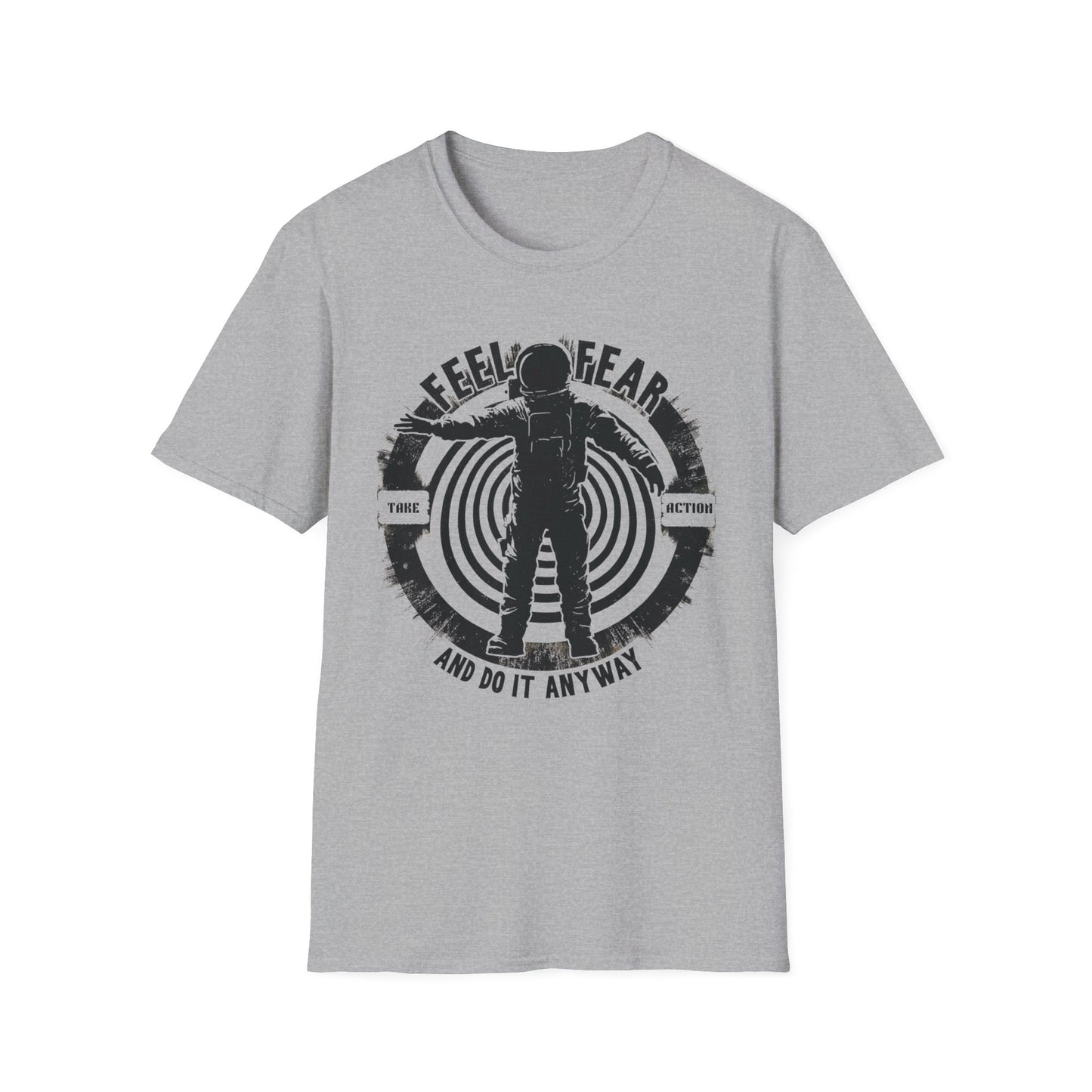 Feel Fear and Do It Anyway graphic t-shirt mockup