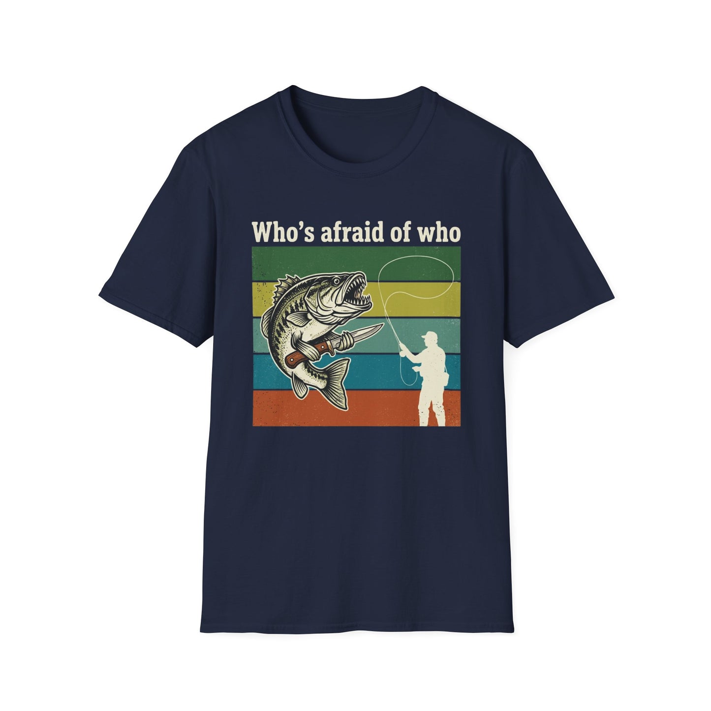 Who's Afraid of Who graphic t-shirt mockup