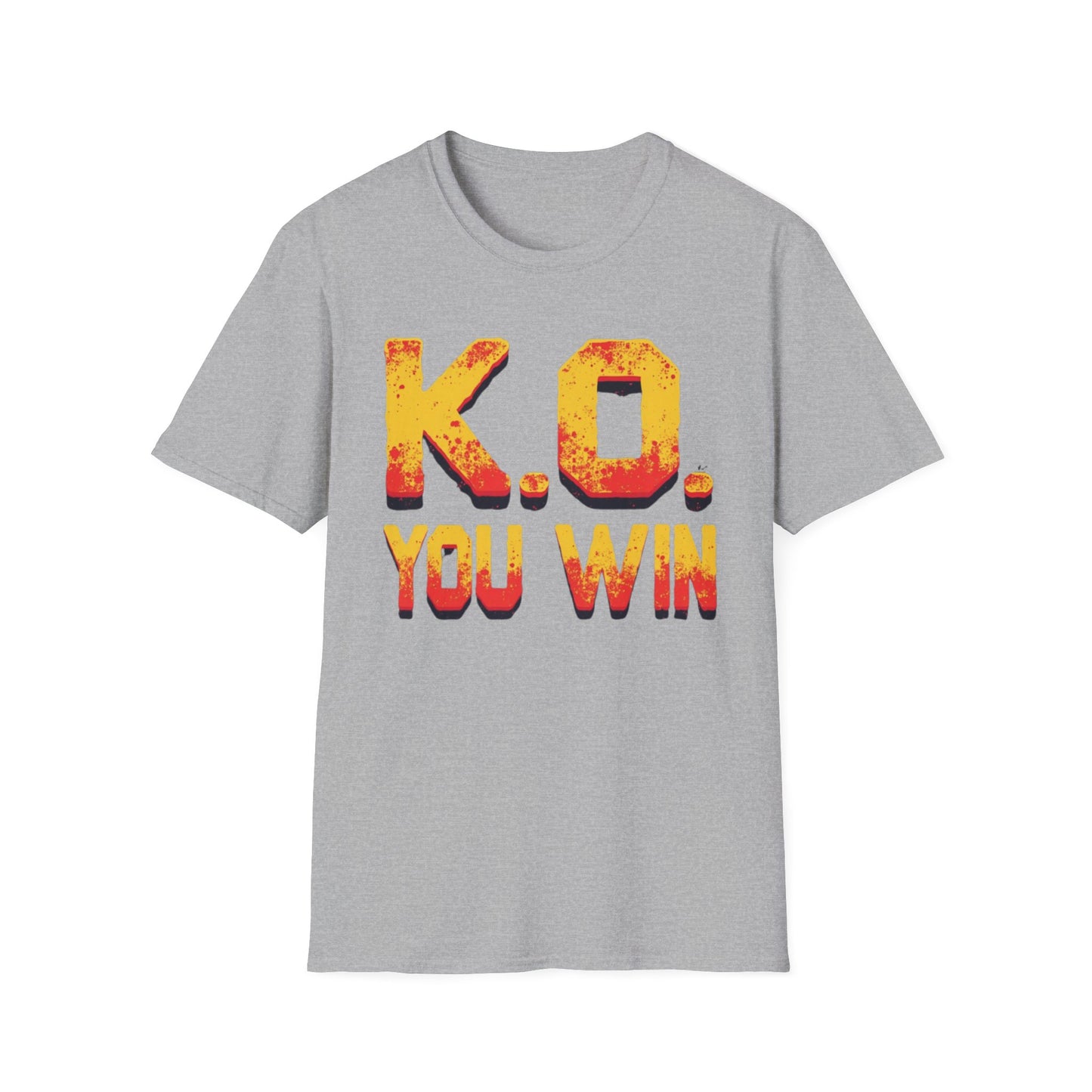 KO You Win graphic t-shirt mockup