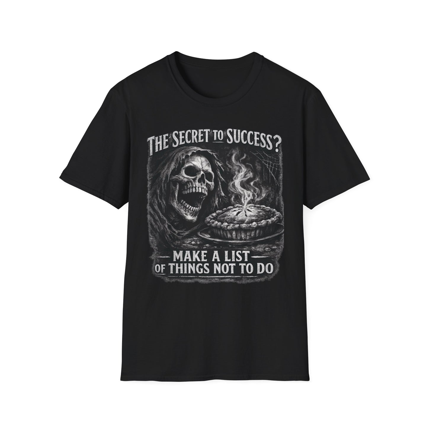 The Secret of Success: Things Not to Do graphic t-shirt mockup