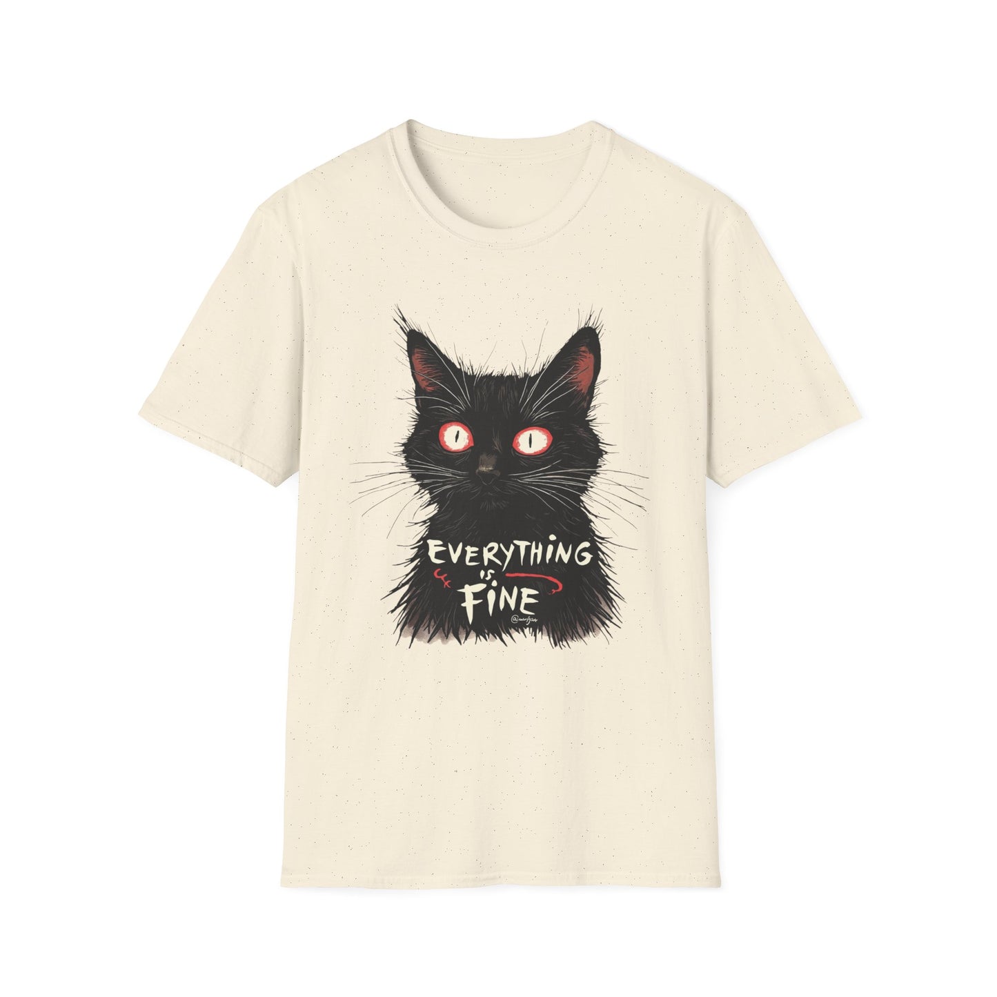 Everything Is Fine graphic t-shirt mockup