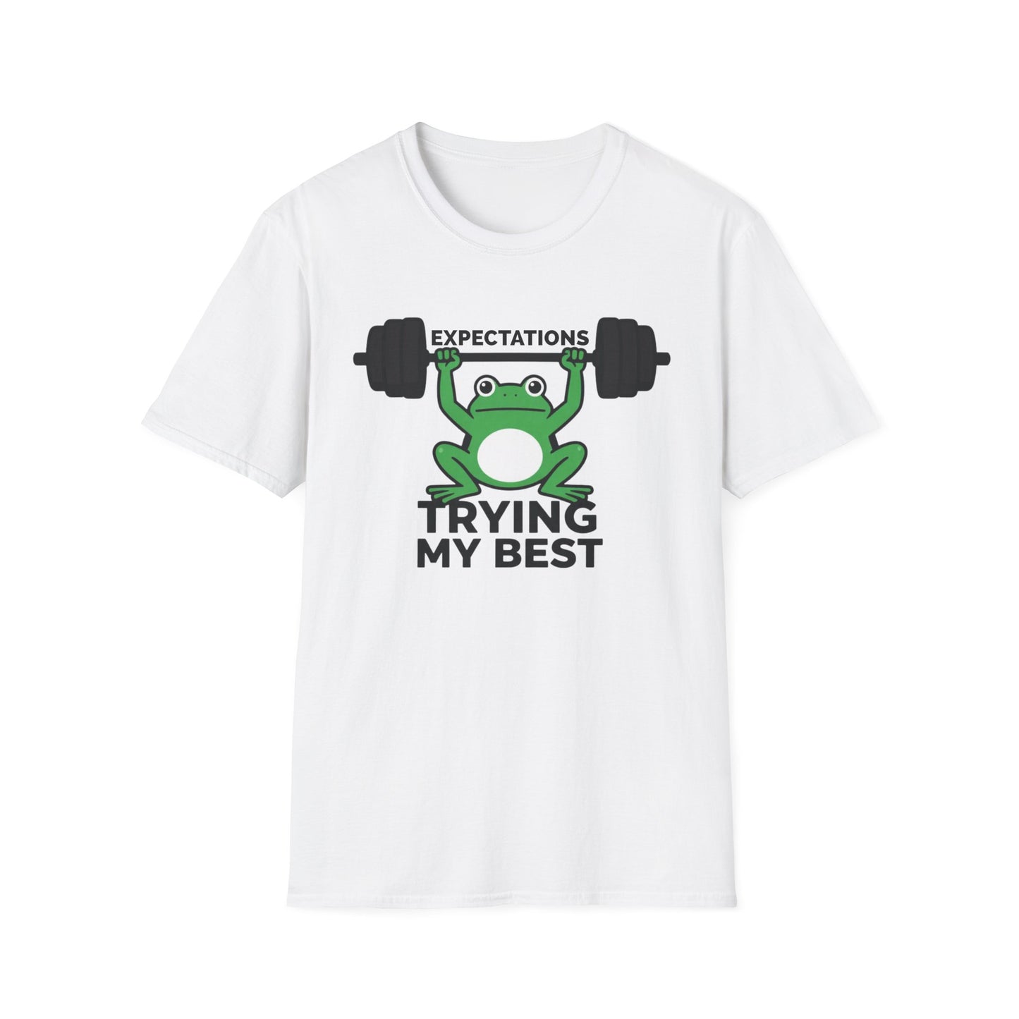 Expectation: Trying My Best graphic t-shirt mockup
