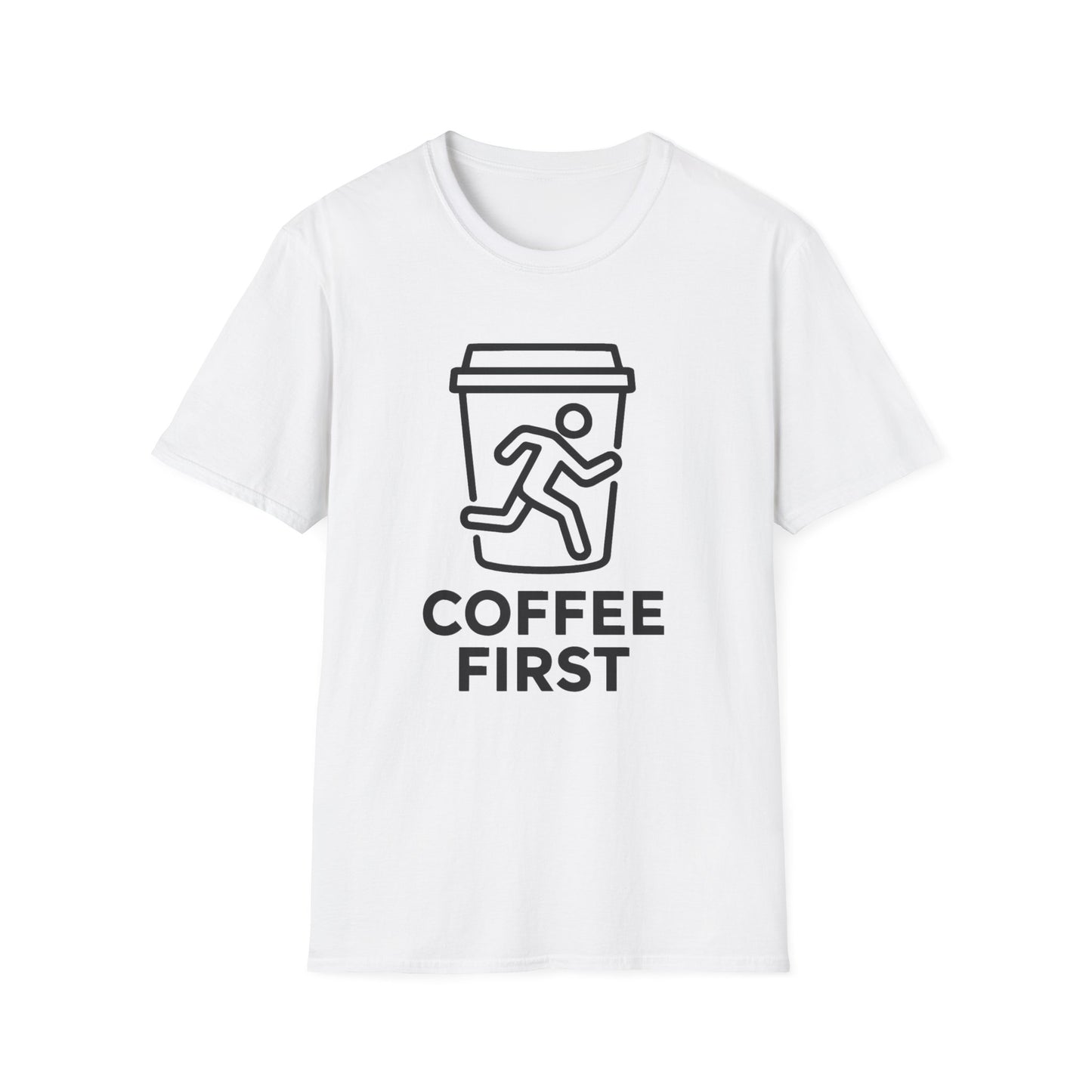 Coffee First graphic t-shirt mockup