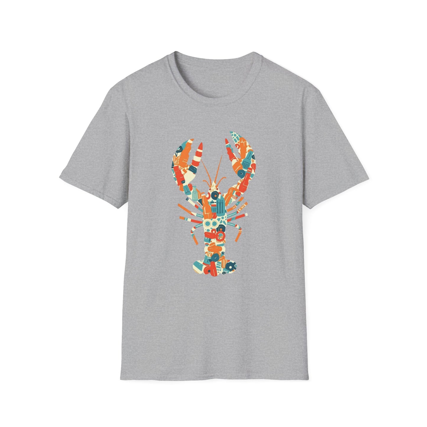 Plastic Lobster graphic t-shirt mockup