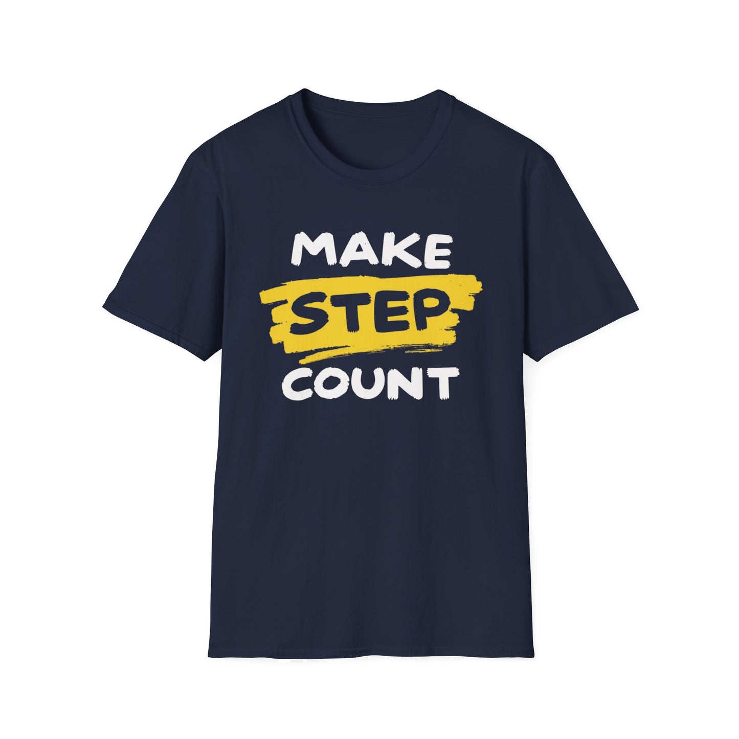 Make Step Count graphic t-shirt mockup
