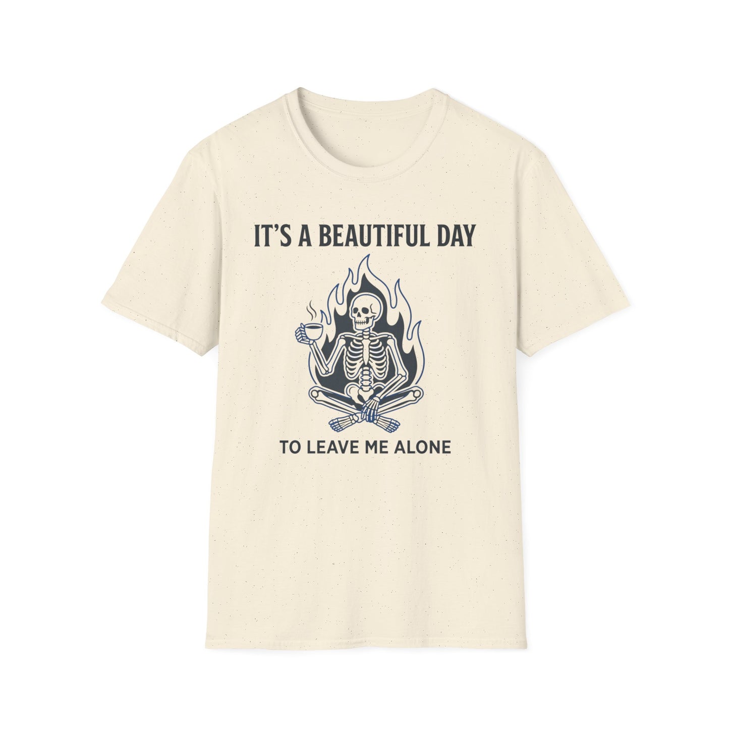 It's a Beautiful Day to Leave Me Alone graphic t-shirt mockup