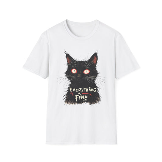 Everything Is Fine graphic t-shirt mockup