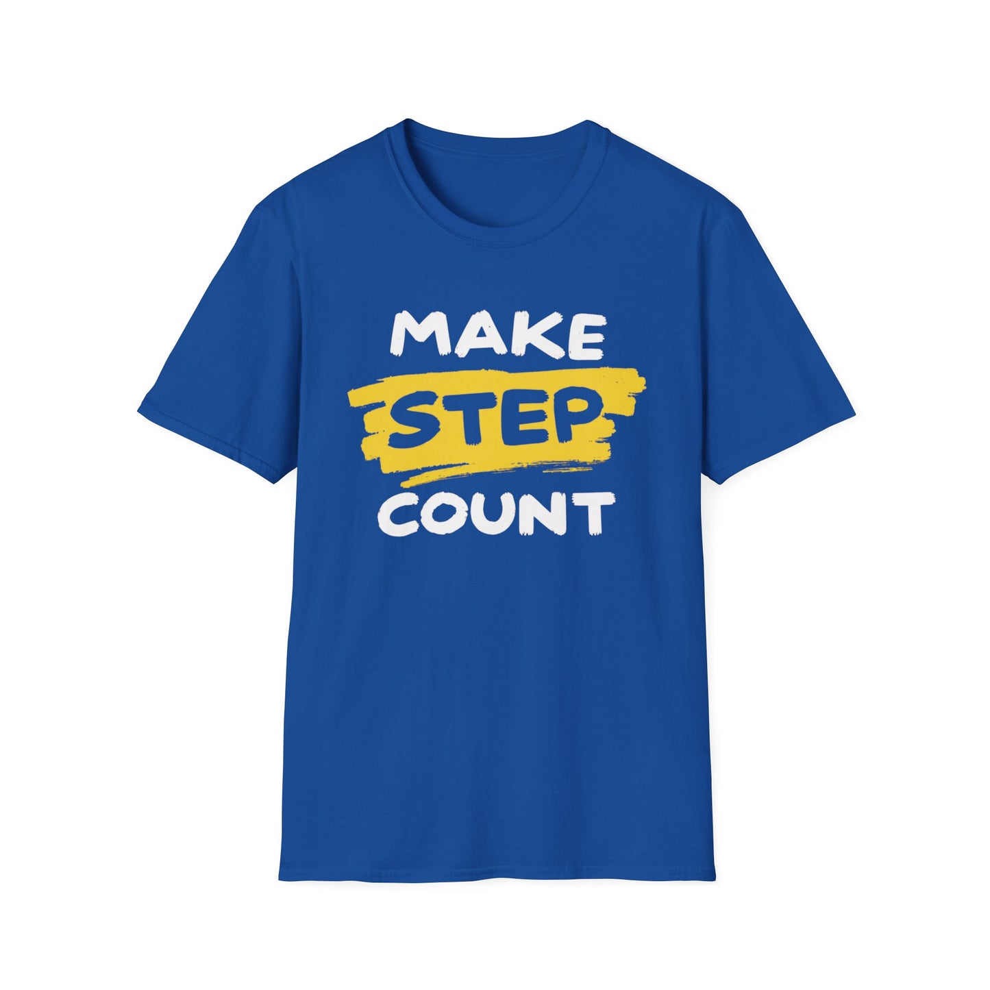 Make Step Count graphic t-shirt mockup