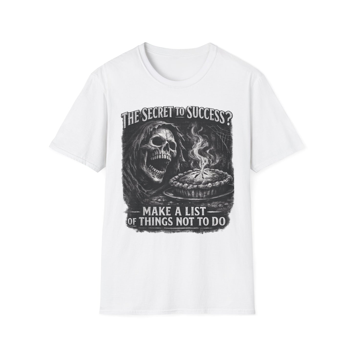 The Secret of Success: Things Not to Do graphic t-shirt mockup