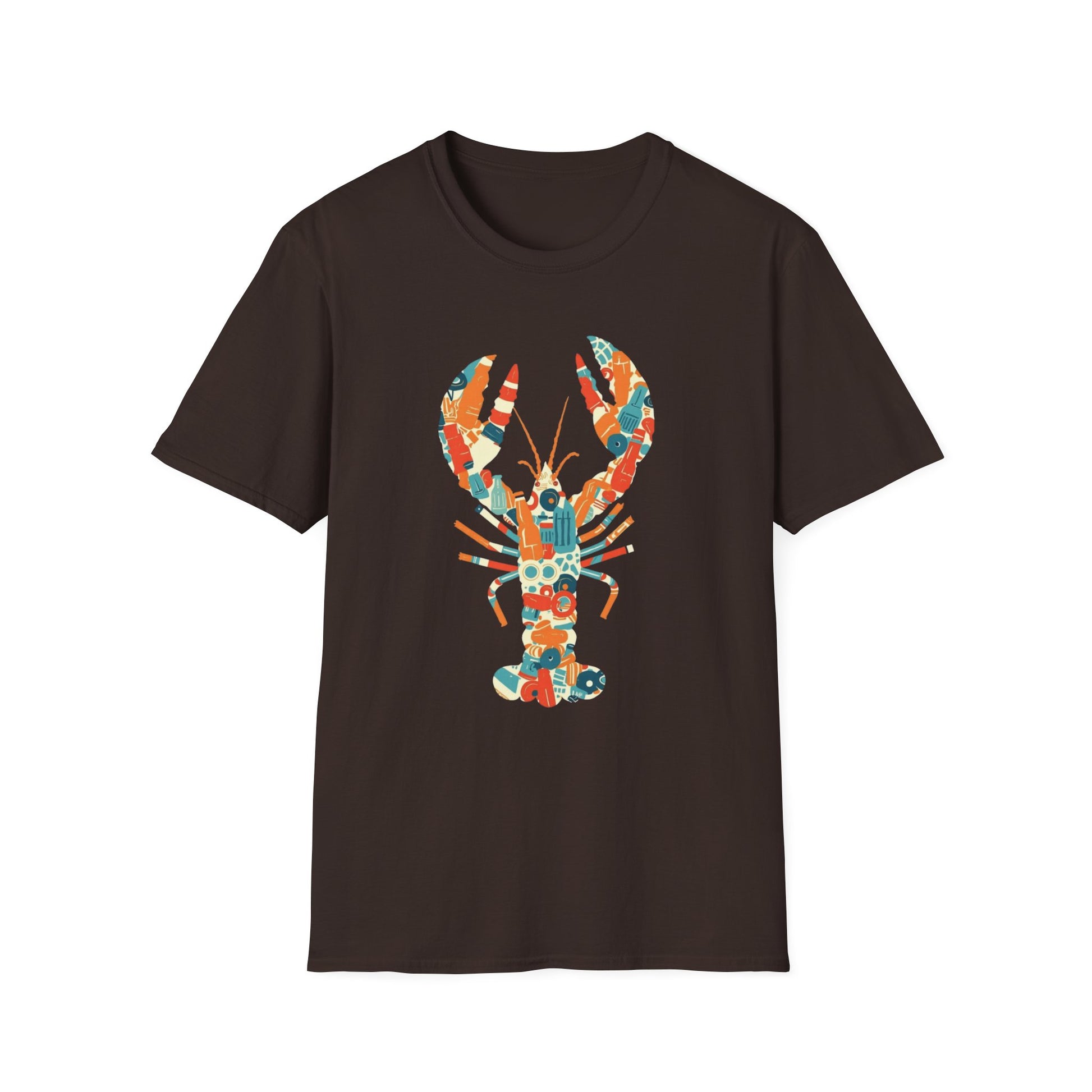 Plastic Lobster graphic t-shirt mockup