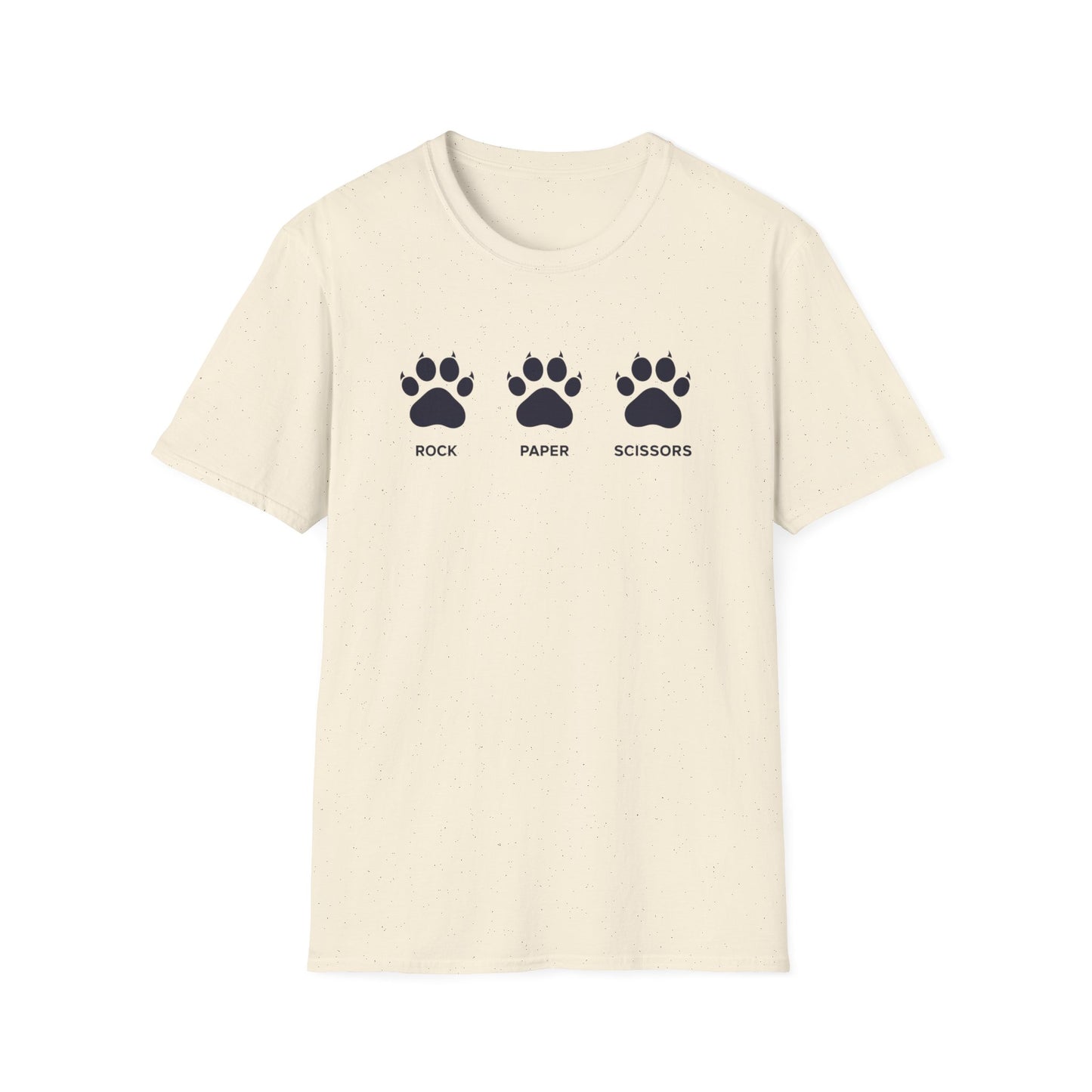 Rock Paper Scissors graphic t-shirt mockup