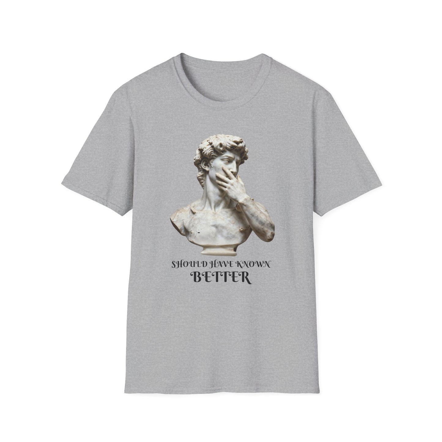 Should Have Known Better graphic t-shirt mockup