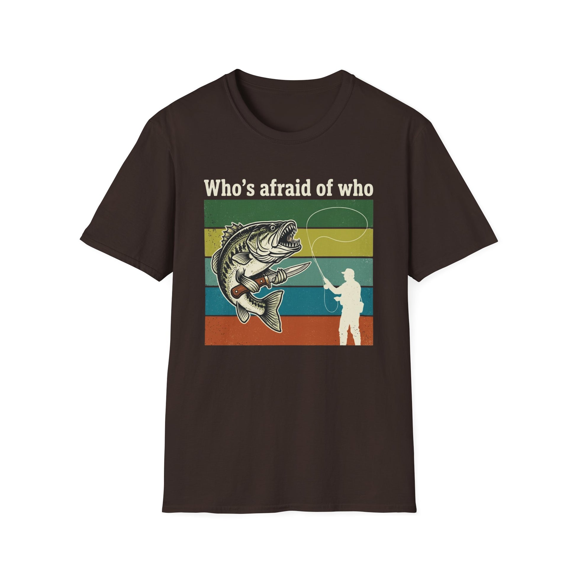 Who's Afraid of Who graphic t-shirt mockup