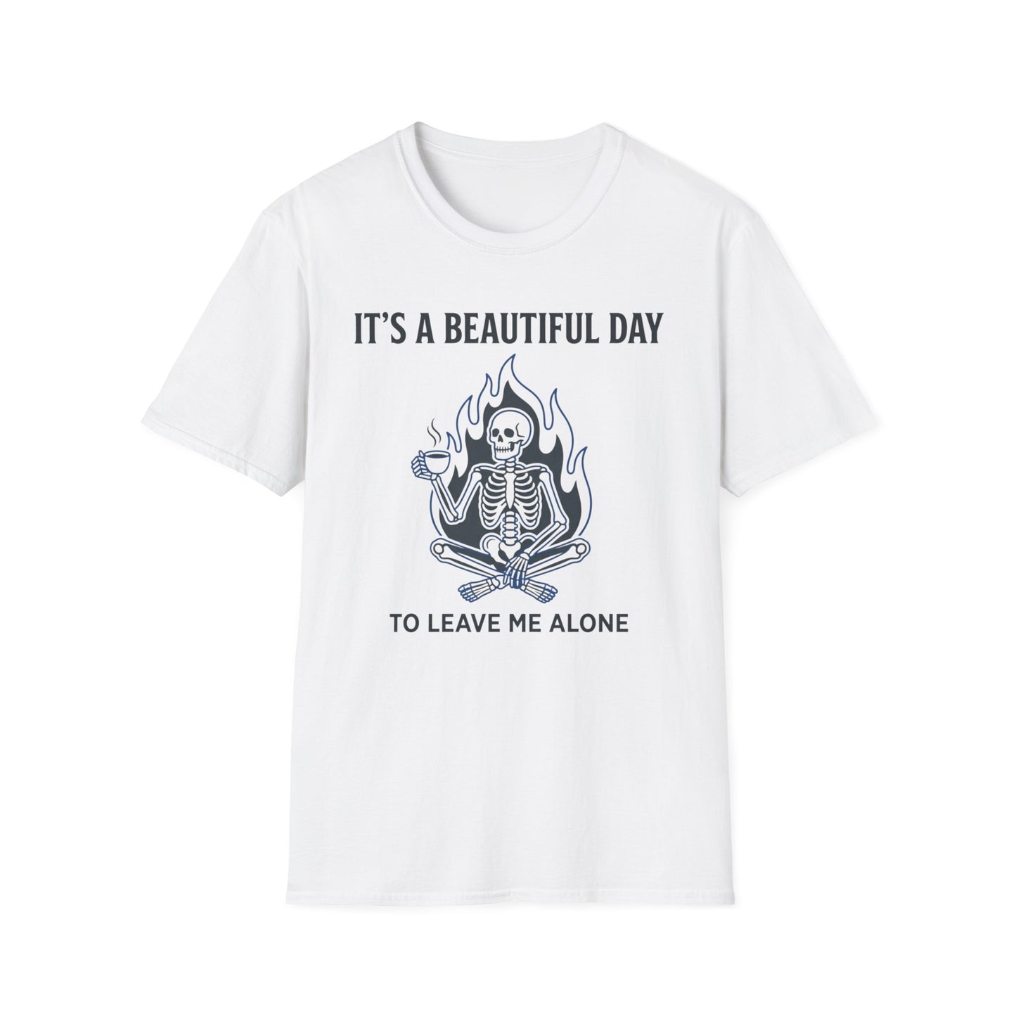 It's a Beautiful Day to Leave Me Alone graphic t-shirt mockup