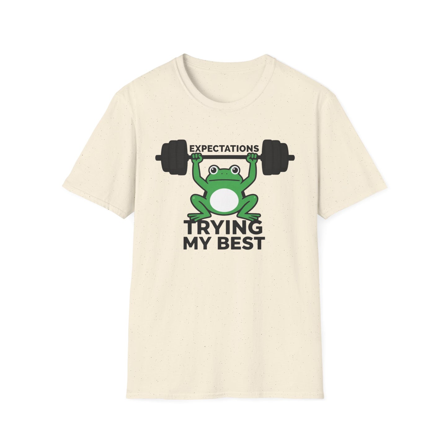 Expectation: Trying My Best graphic t-shirt mockup