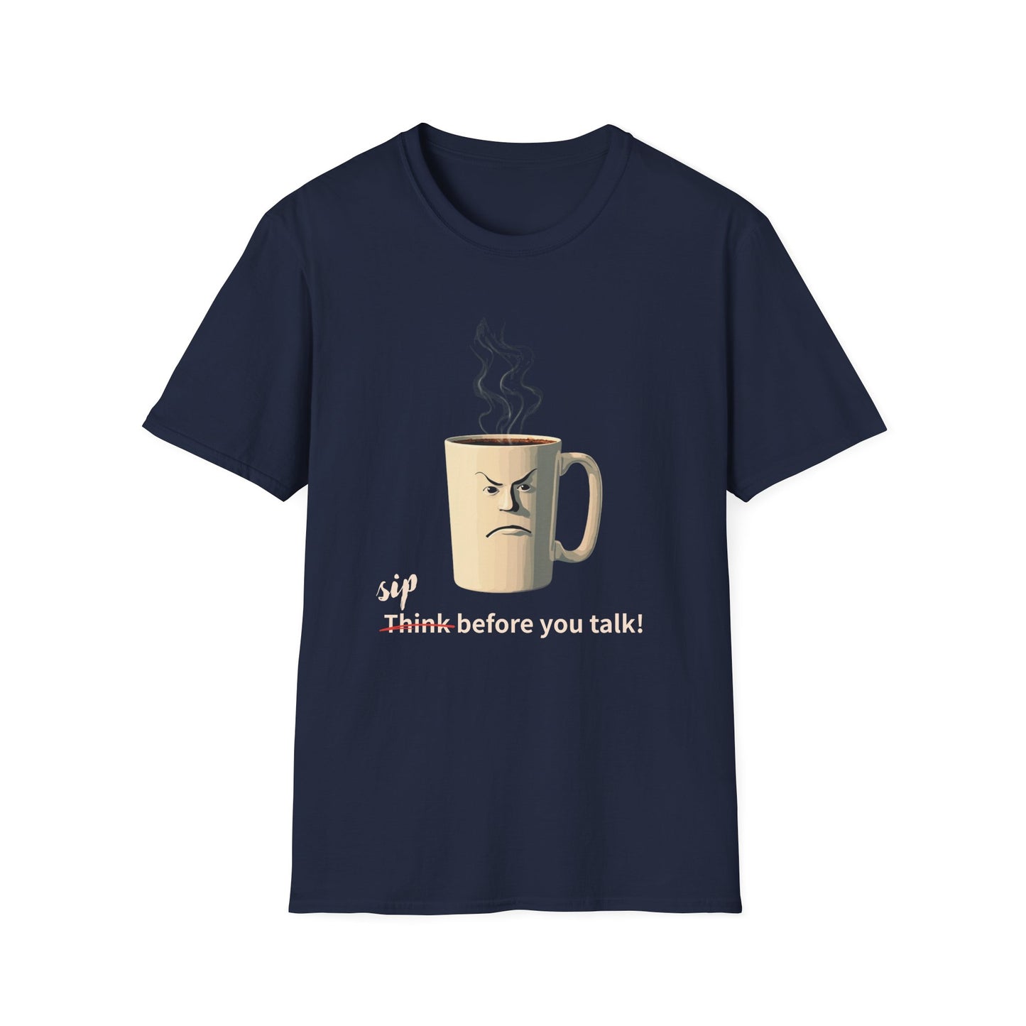 Sip Before You Talk graphic t-shirt mockup
