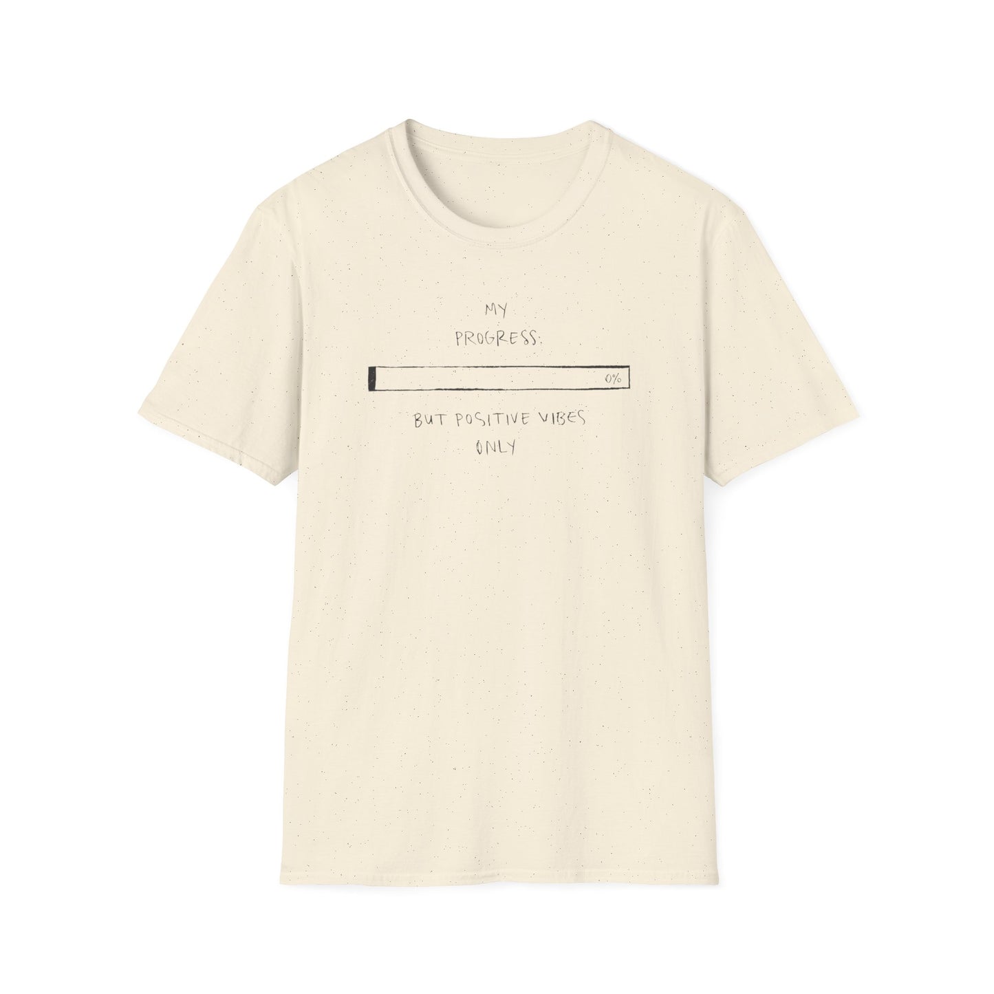 Positive Vibe Only graphic t-shirt mockup