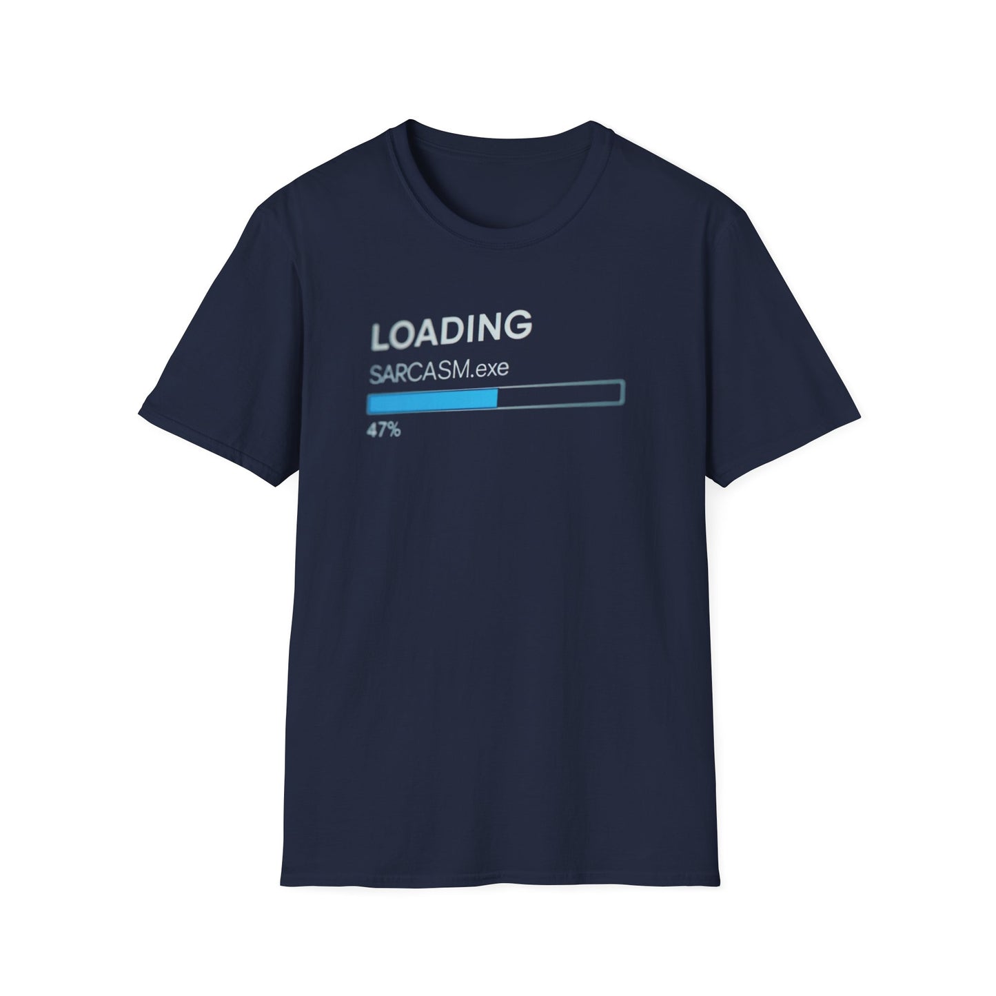 Loading Sarcasm.exe graphic t-shirt mockup