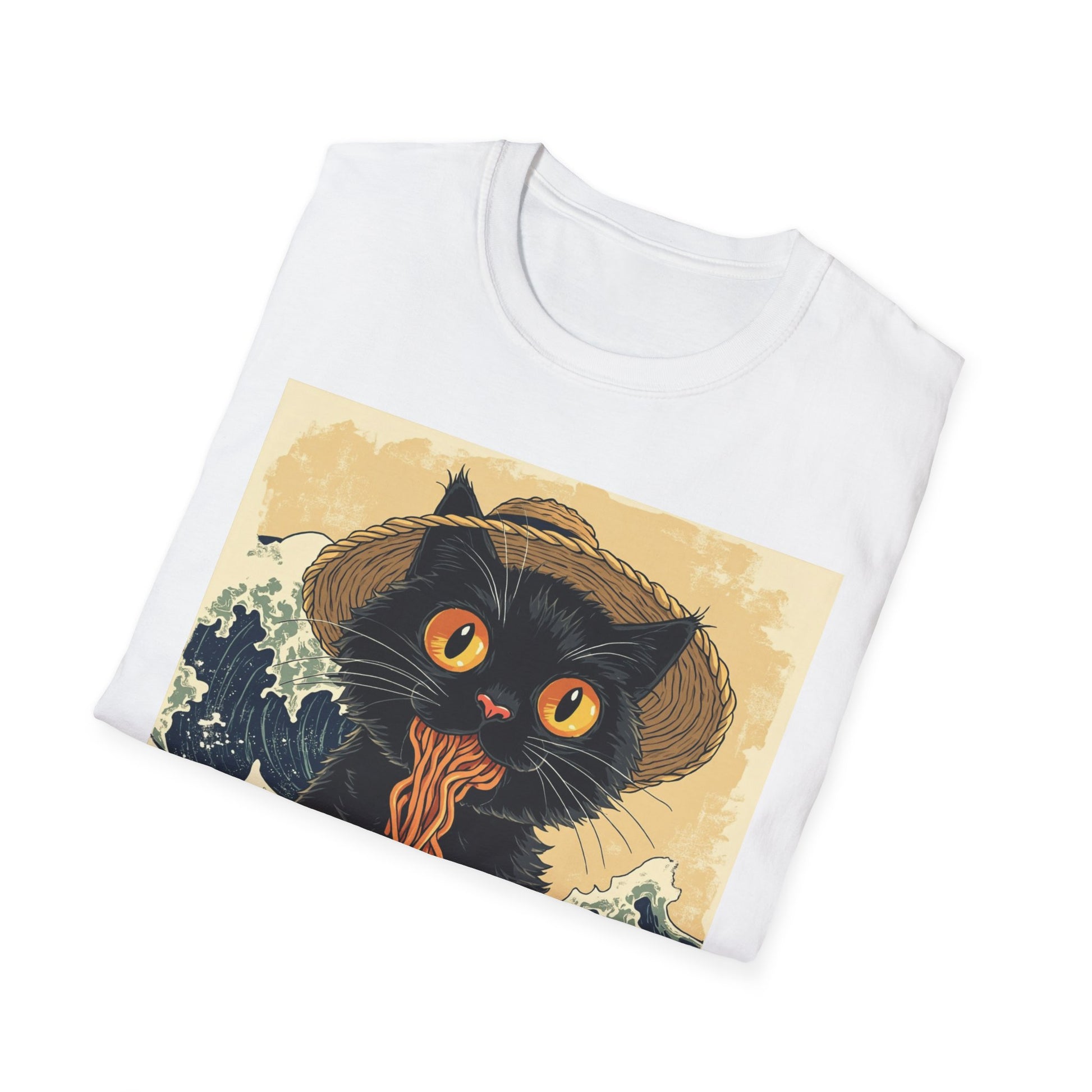 Ramen Cat Again - Bowl Edition graphic t-shirt mockup