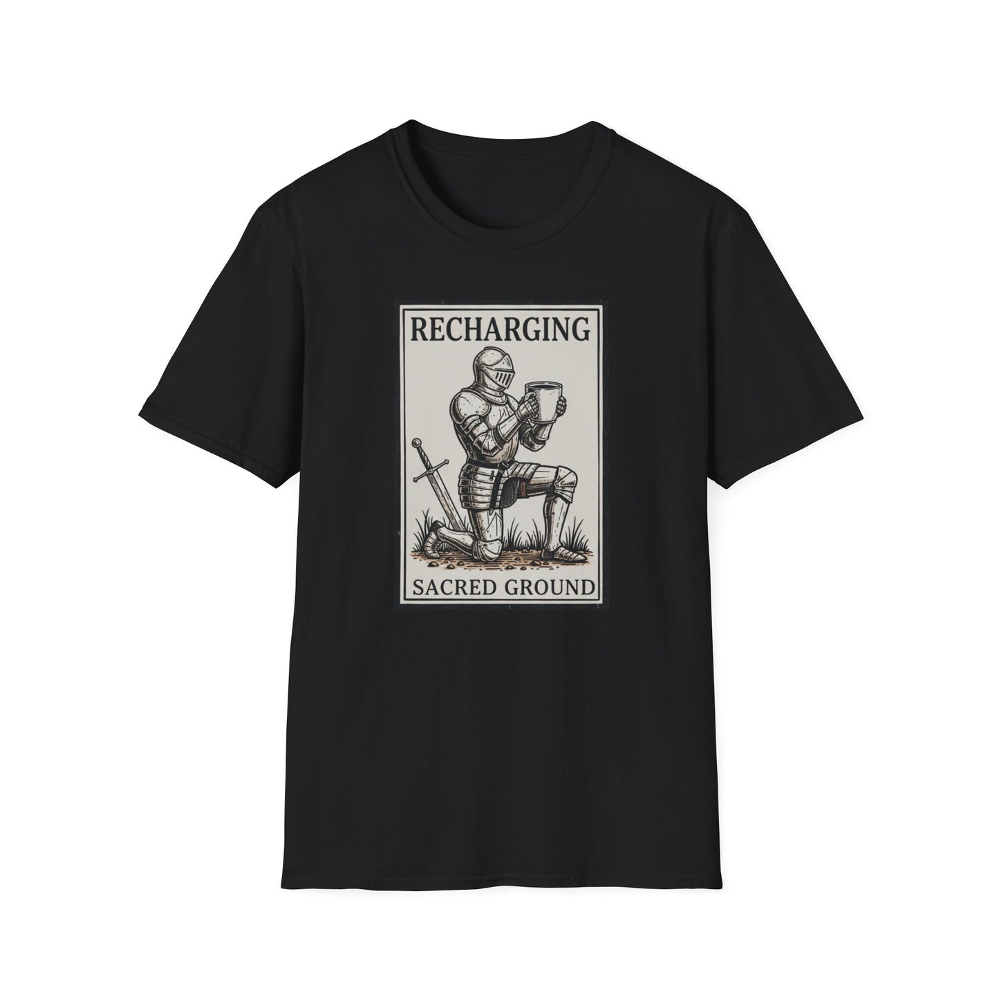 Recharging: Sacred Ground graphic t-shirt mockup