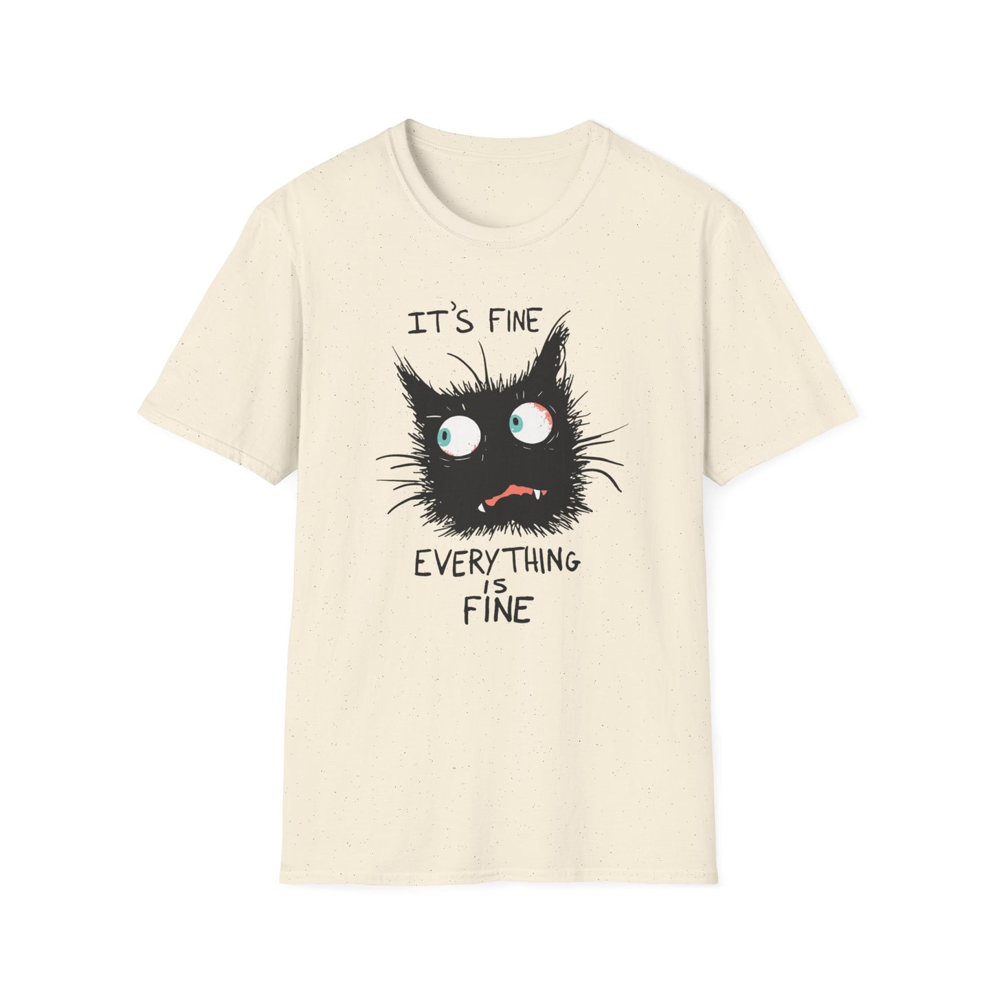 It's Fine. Everything Is Fine graphic t-shirt mockup