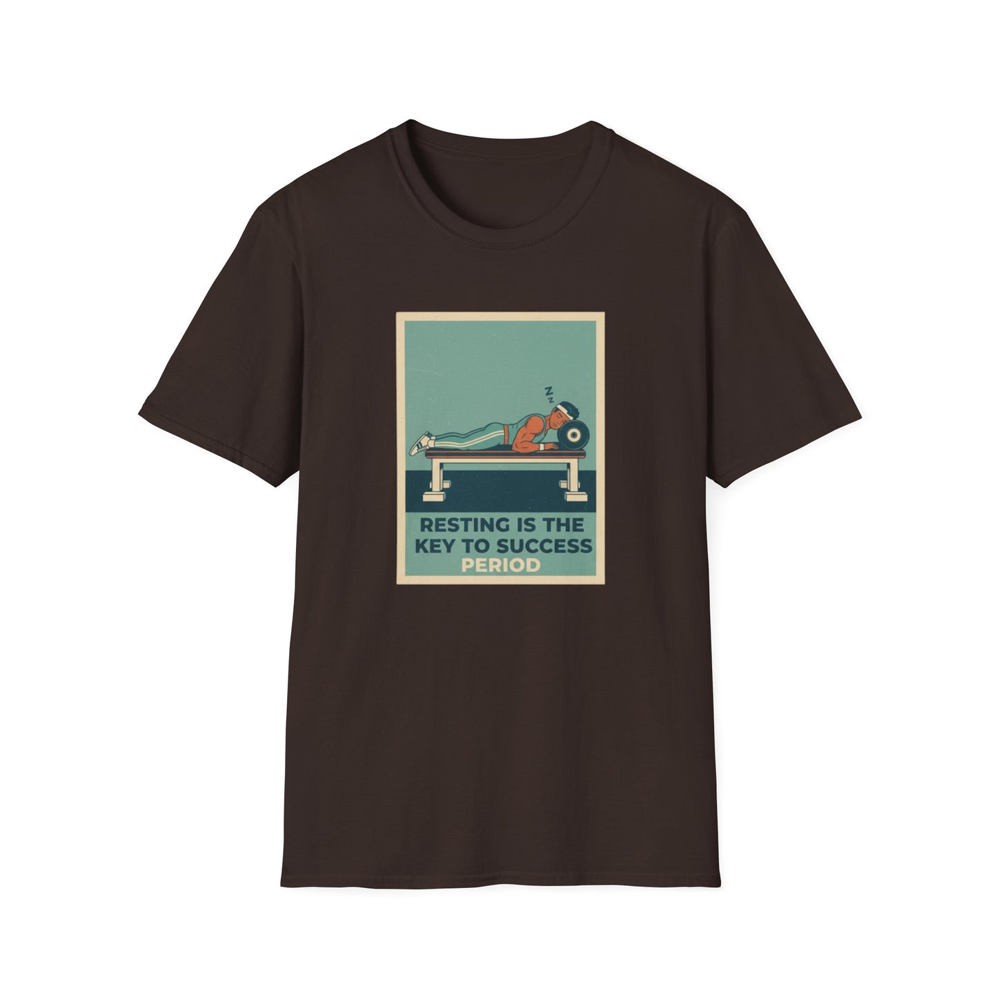 Resting Is the Key to Success graphic t-shirt mockup