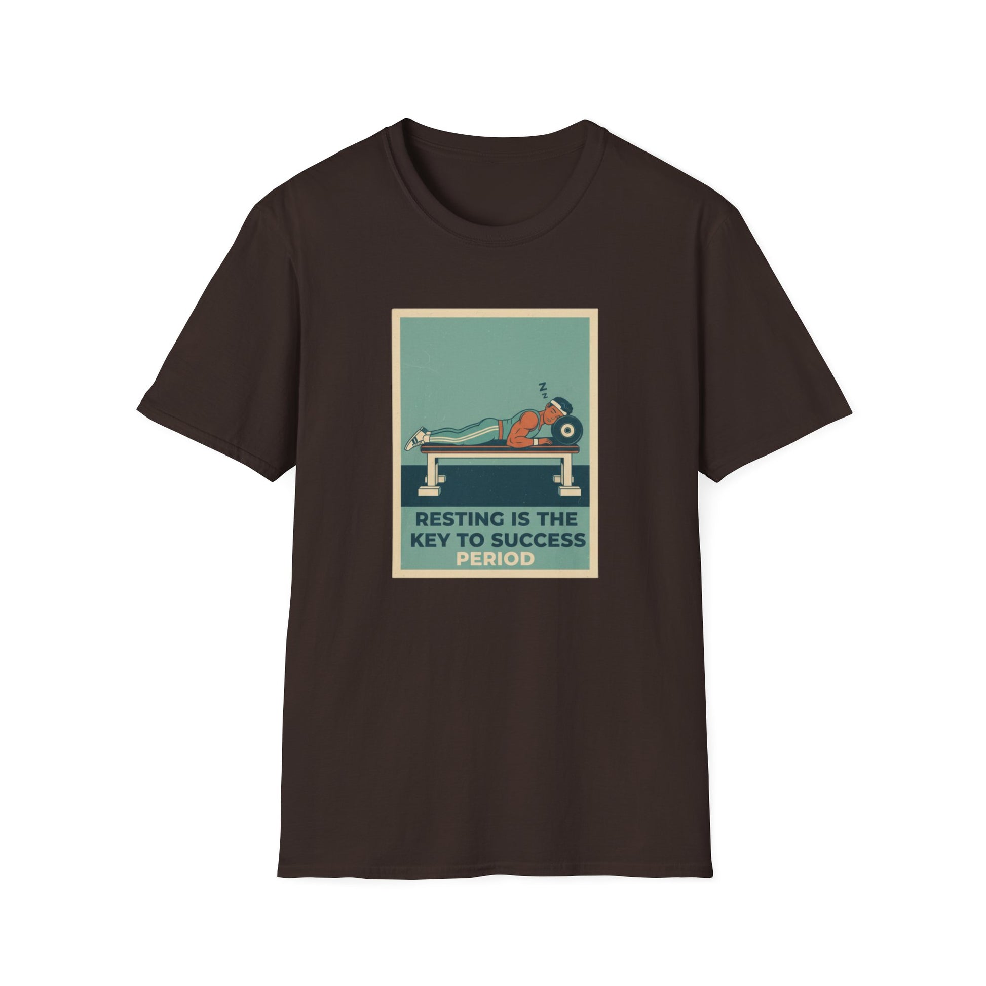 Resting Is the Key to Success graphic t-shirt mockup