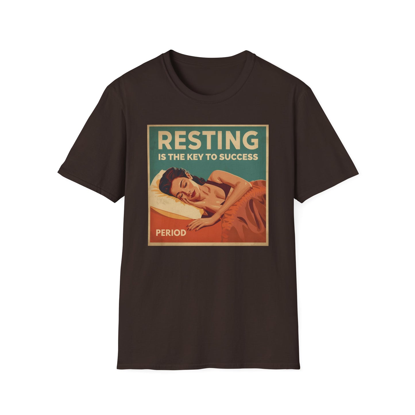 Resting Is the Key to Success graphic t-shirt mockup