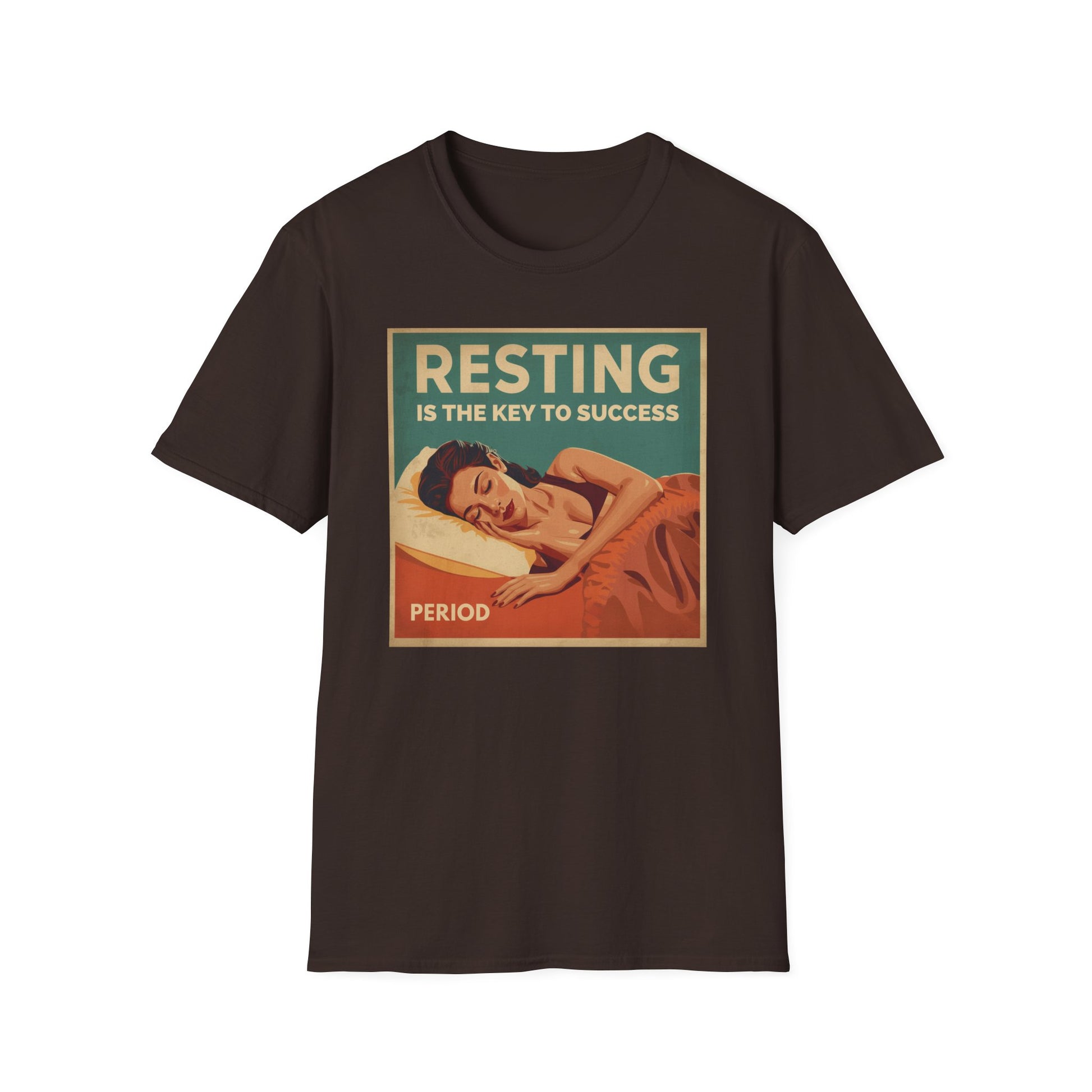 Resting Is the Key to Success graphic t-shirt mockup