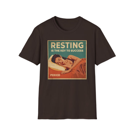 Resting Is the Key to Success graphic t-shirt mockup
