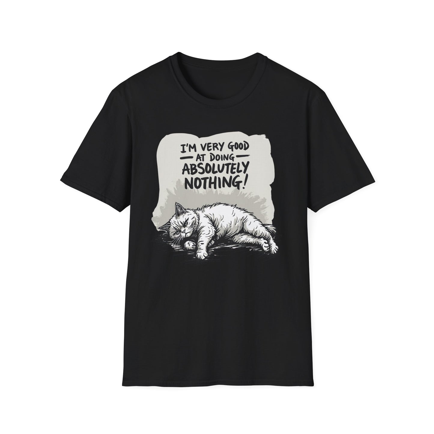 I'm Very Good at Doing Absolutely Nothing graphic t-shirt mockup