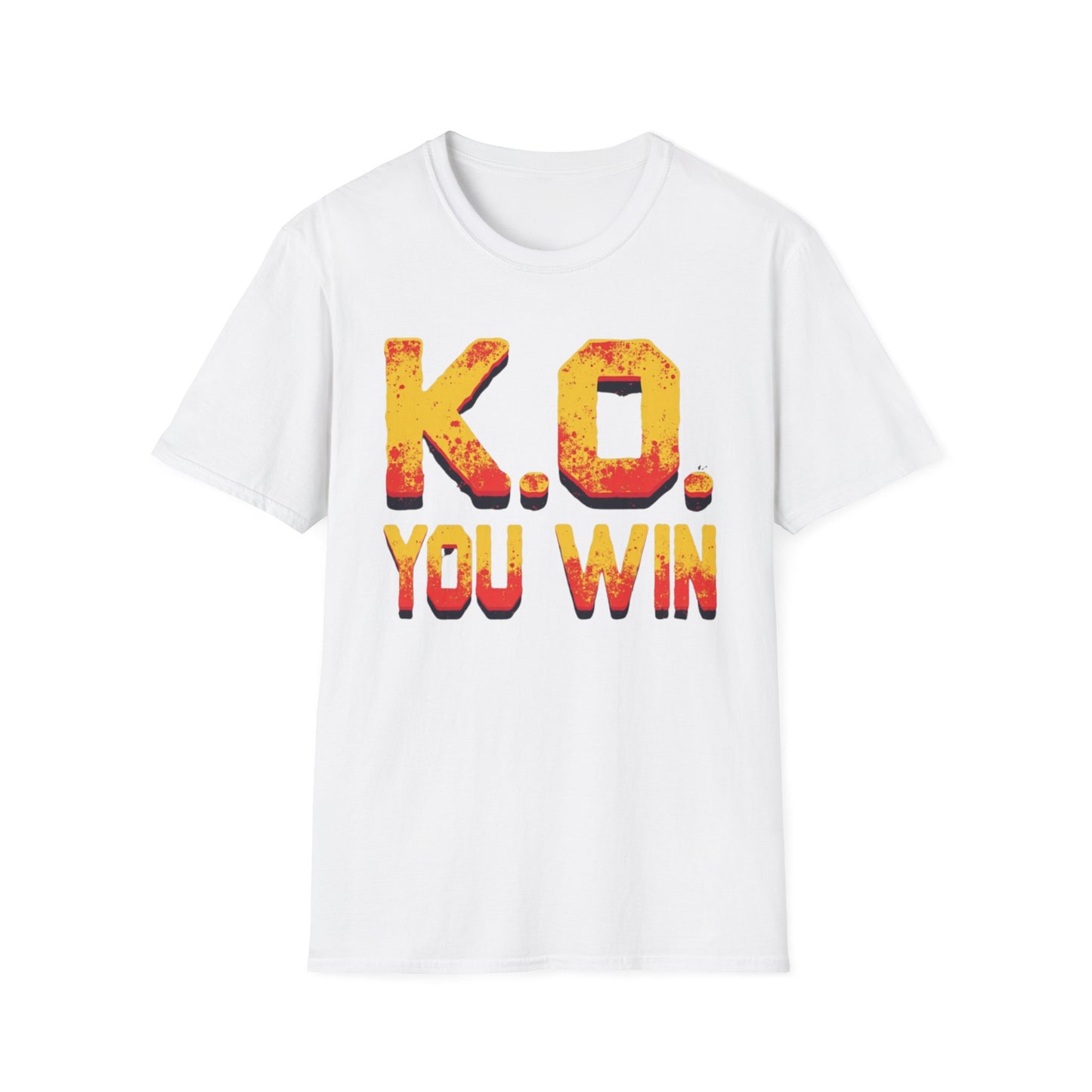 KO You Win graphic t-shirt mockup