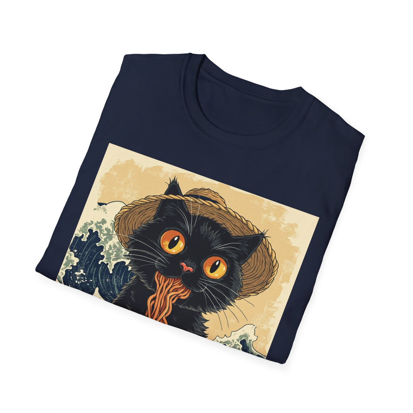 Ramen Cat Again - Bowl Edition graphic t-shirt mockup
