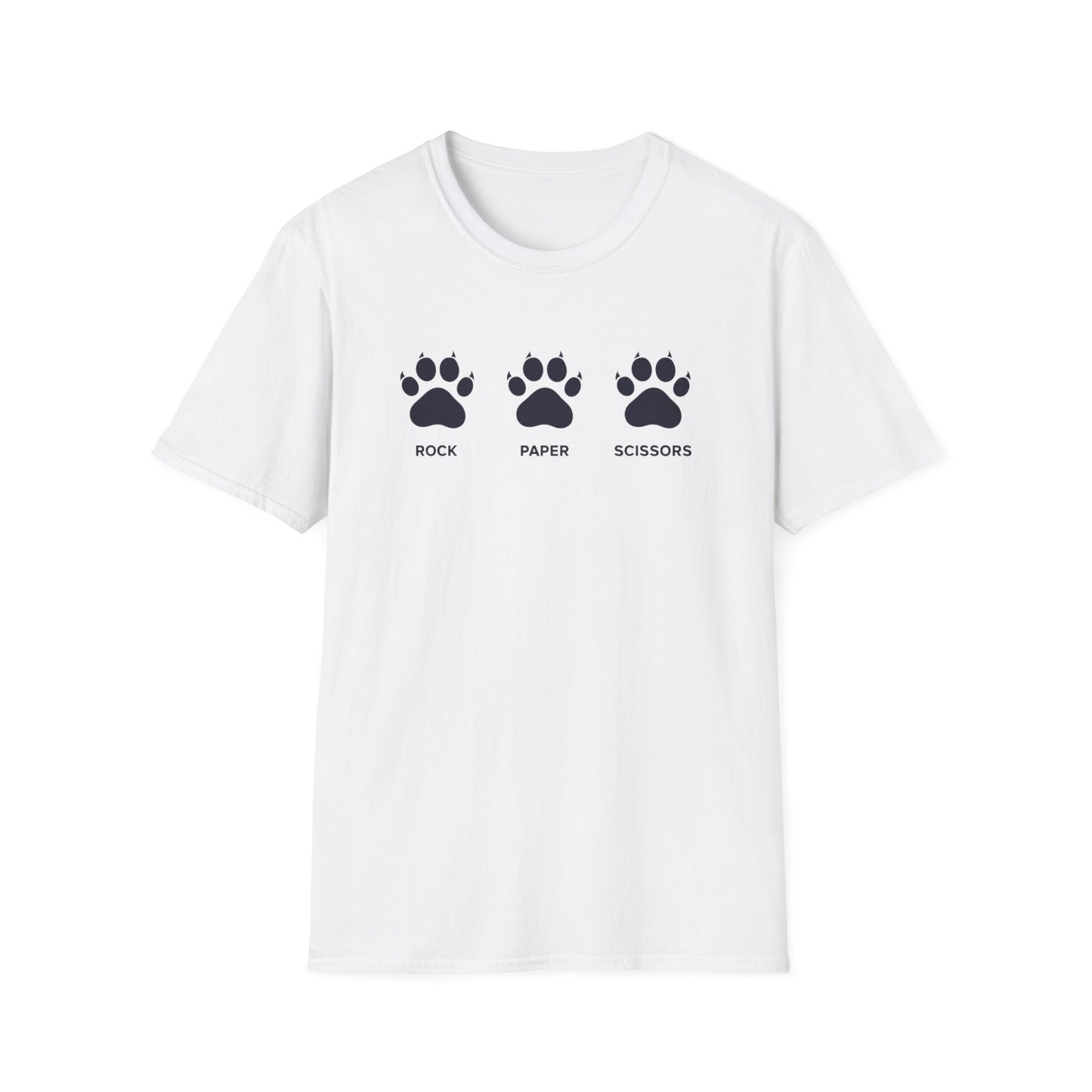 Rock Paper Scissors graphic t-shirt mockup