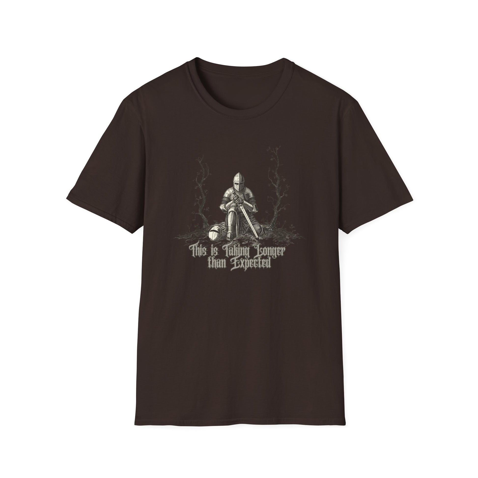 This is Taking Longer Than Expected graphic t-shirt mockup