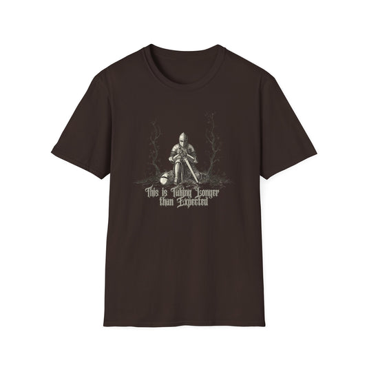 This is Taking Longer Than Expected graphic t-shirt mockup
