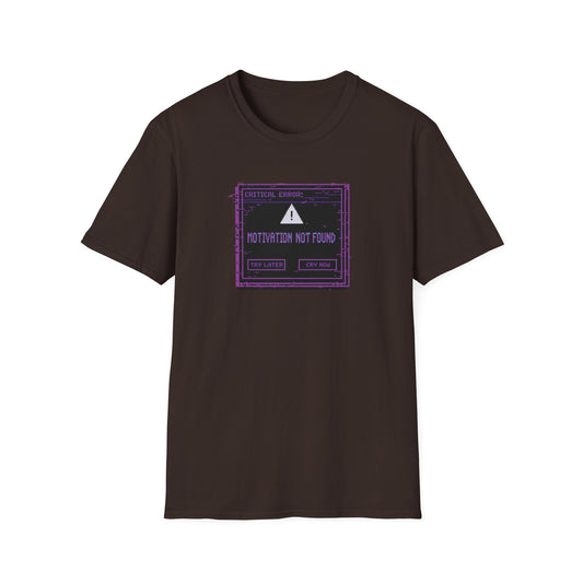 Motivation Not Found graphic t-shirt mockup