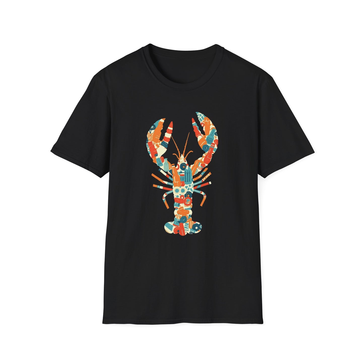 Plastic Lobster graphic t-shirt mockup