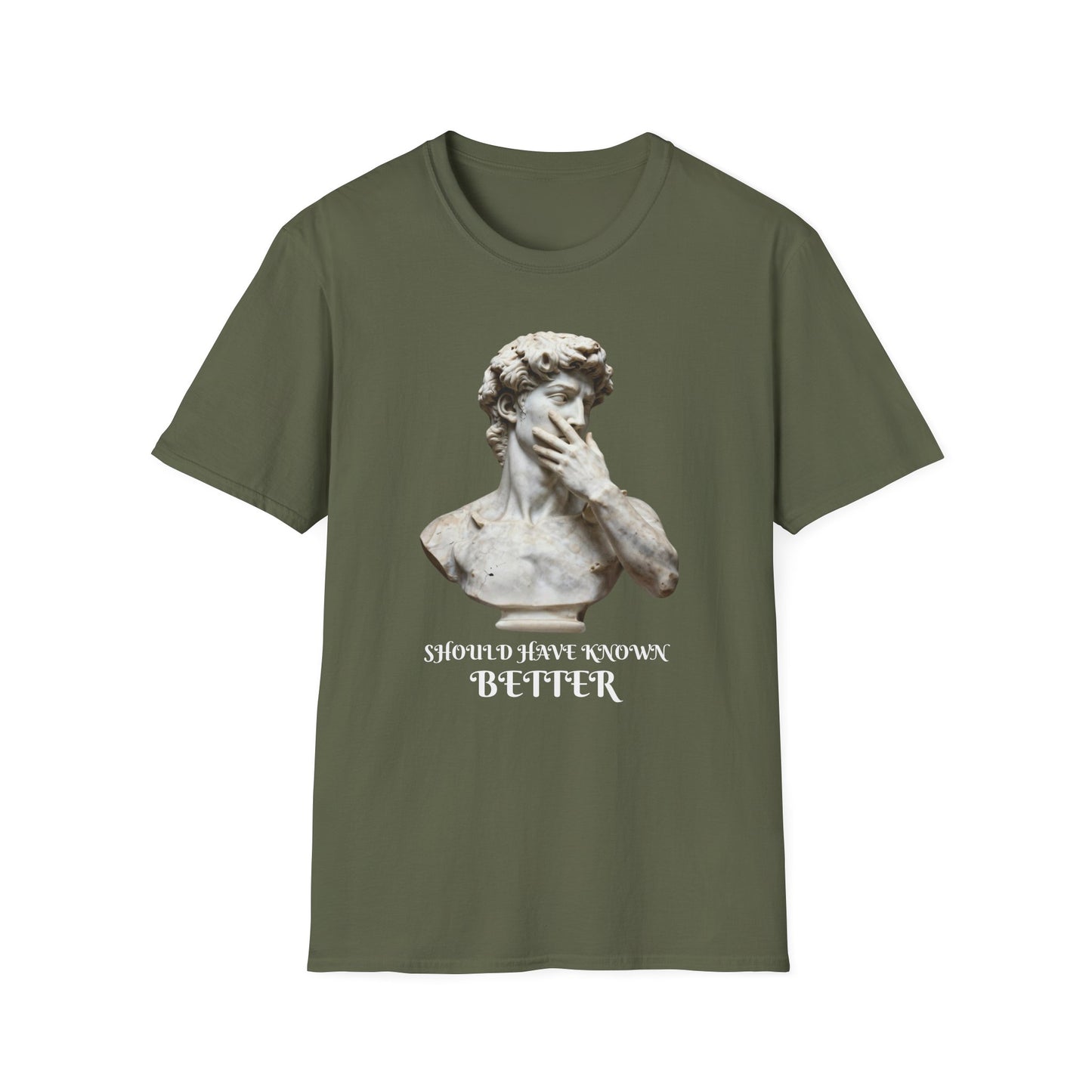 Should Have Known Better graphic t-shirt mockup