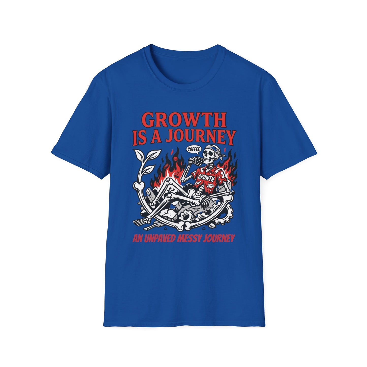 Growth Is a Journey - Flame Edition graphic t-shirt mockup