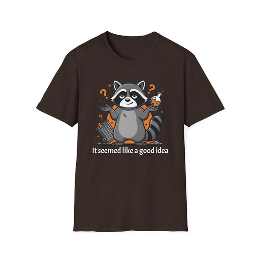 It Seemed Like a Good Idea graphic t-shirt mockup