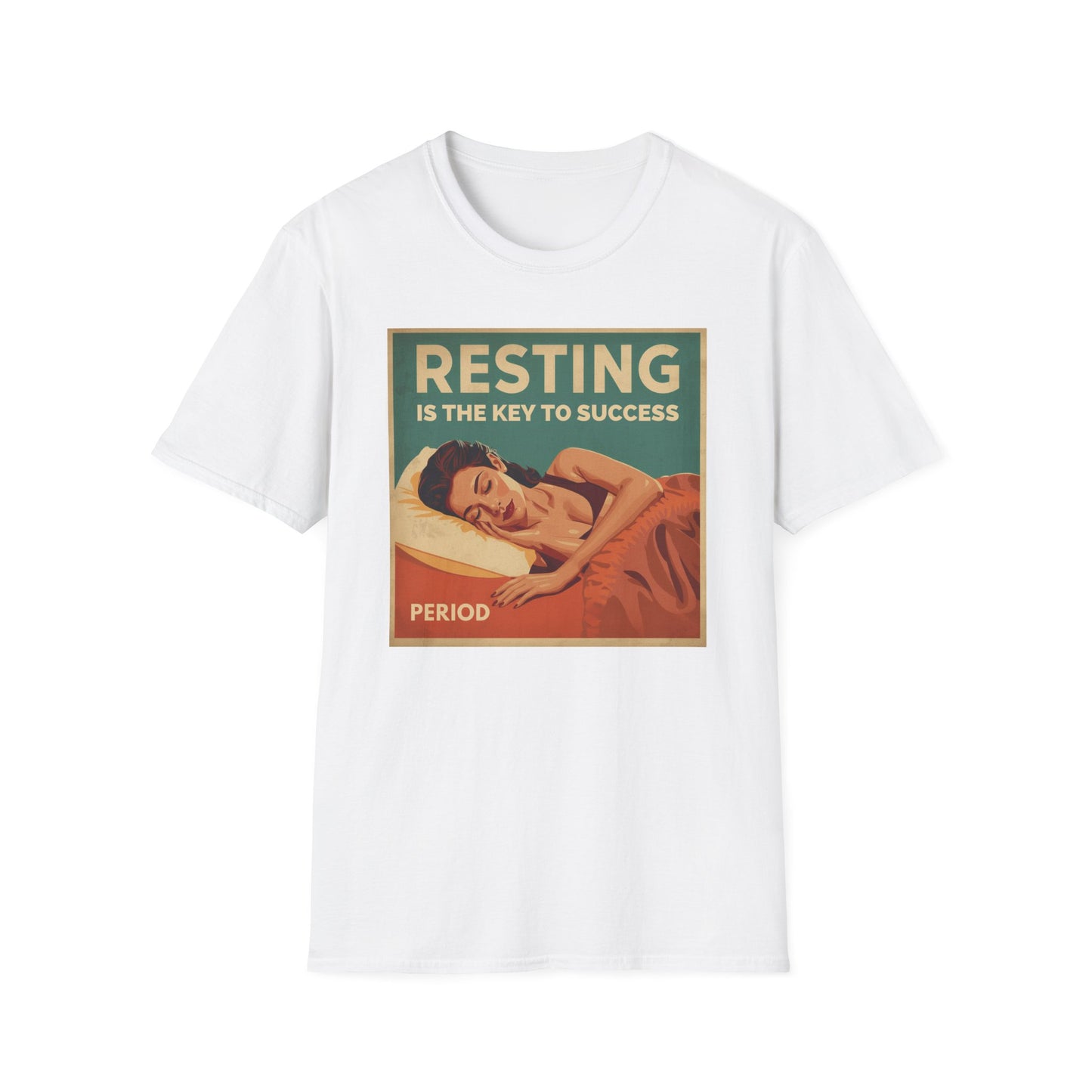 Resting Is the Key to Success graphic t-shirt mockup
