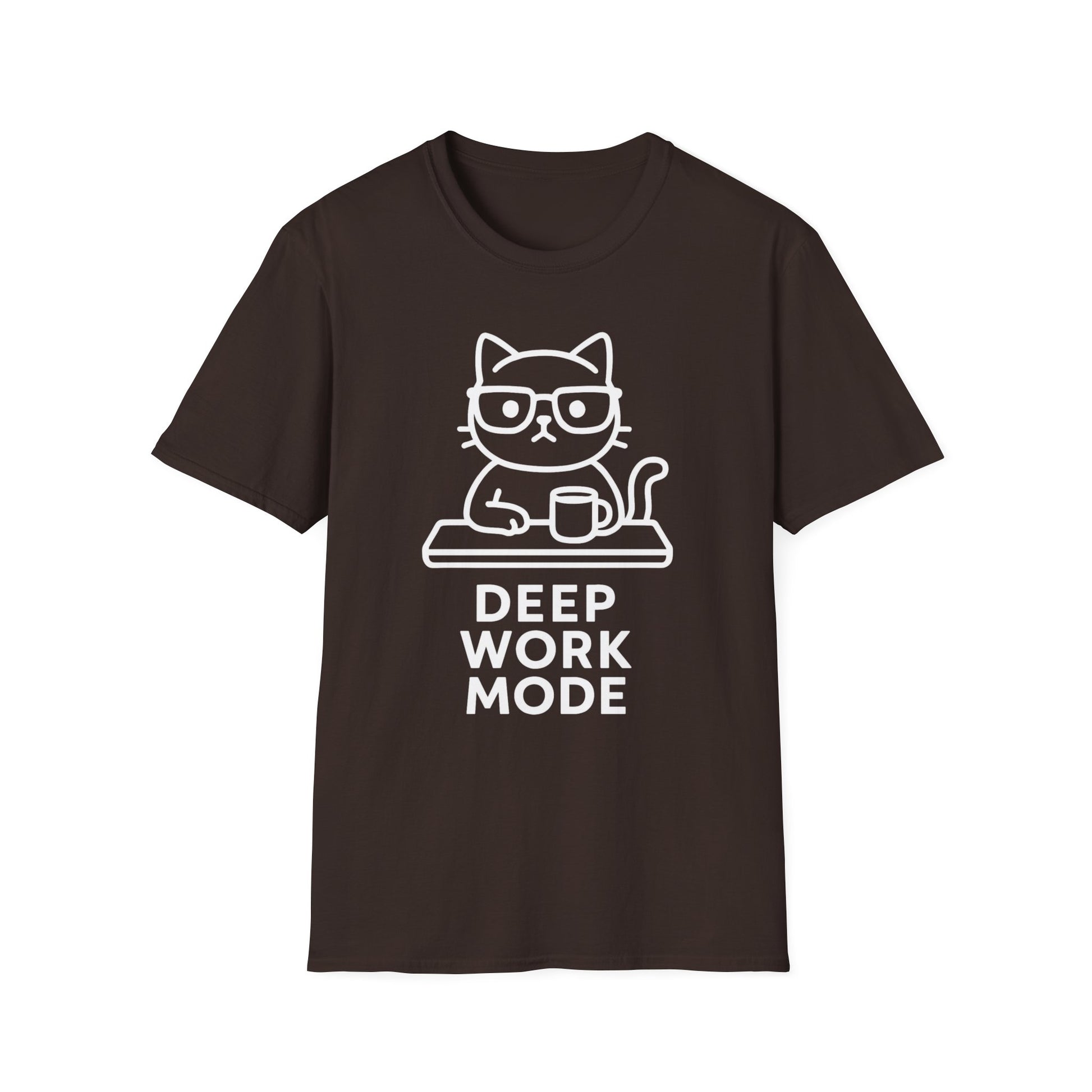 Deep Work Mode graphic t-shirt mockup