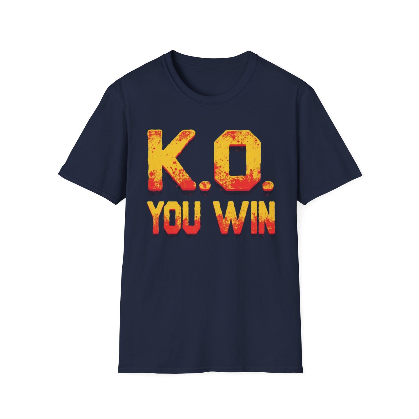 KO You Win graphic t-shirt mockup