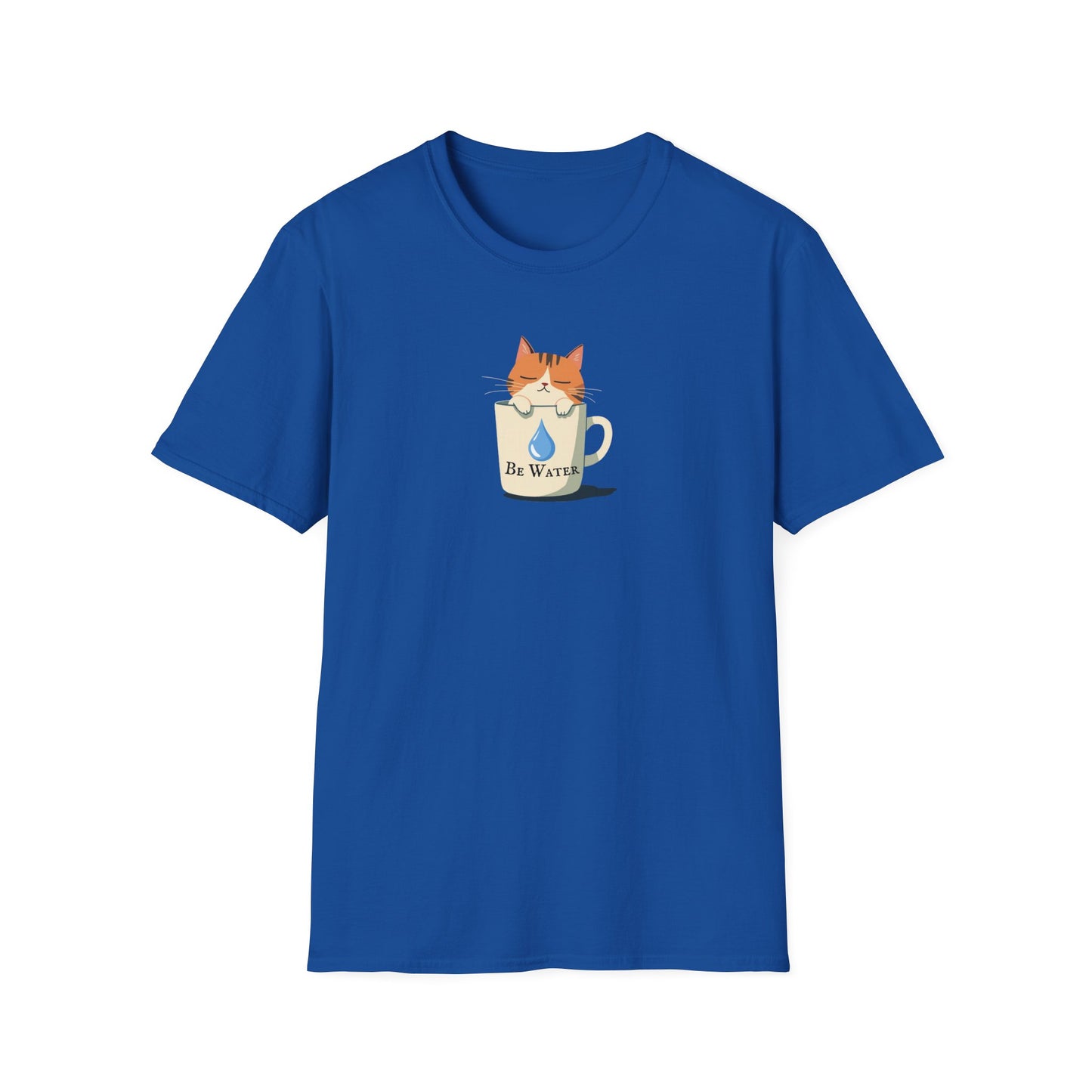 Be Water graphic t-shirt mockup