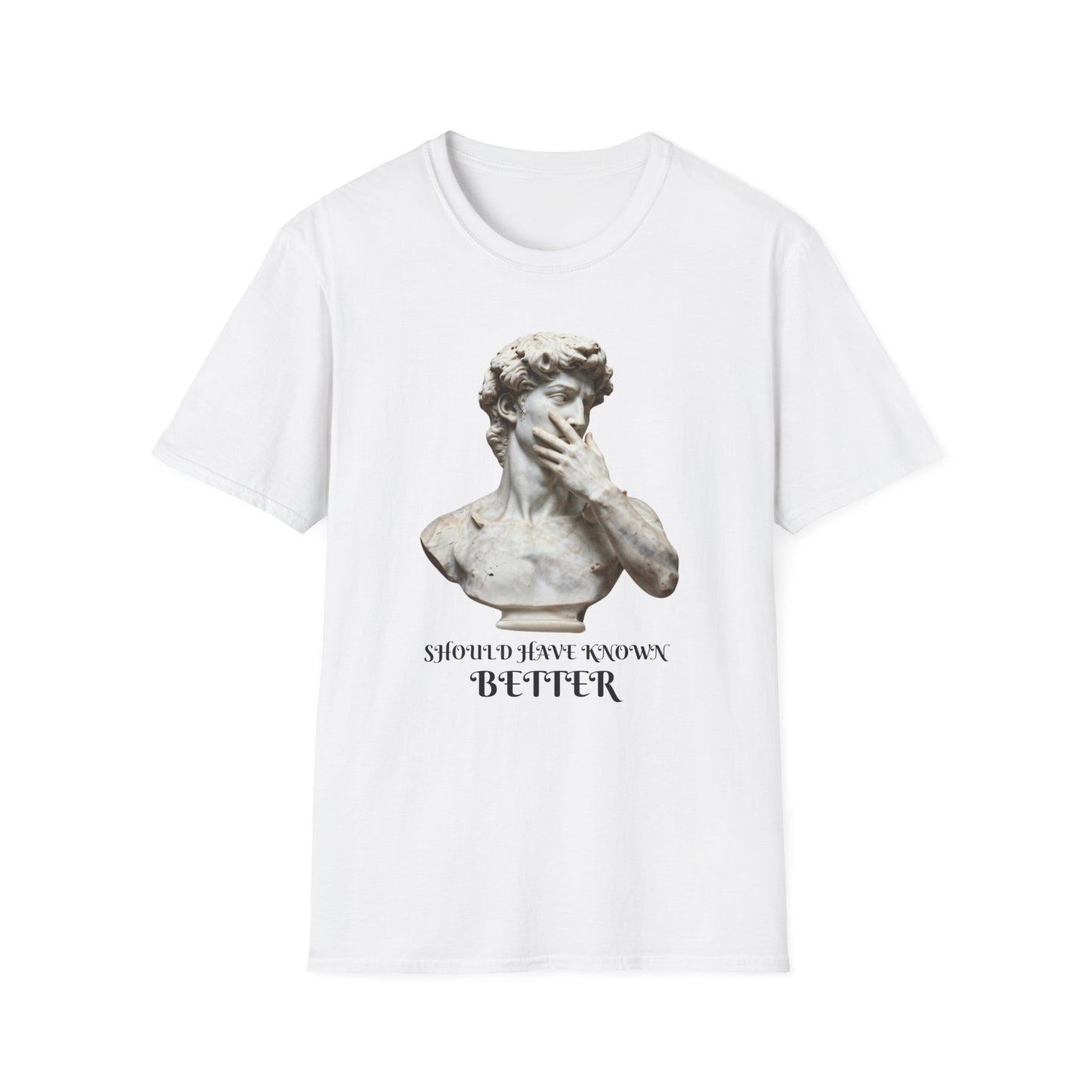 Should Have Known Better graphic t-shirt mockup