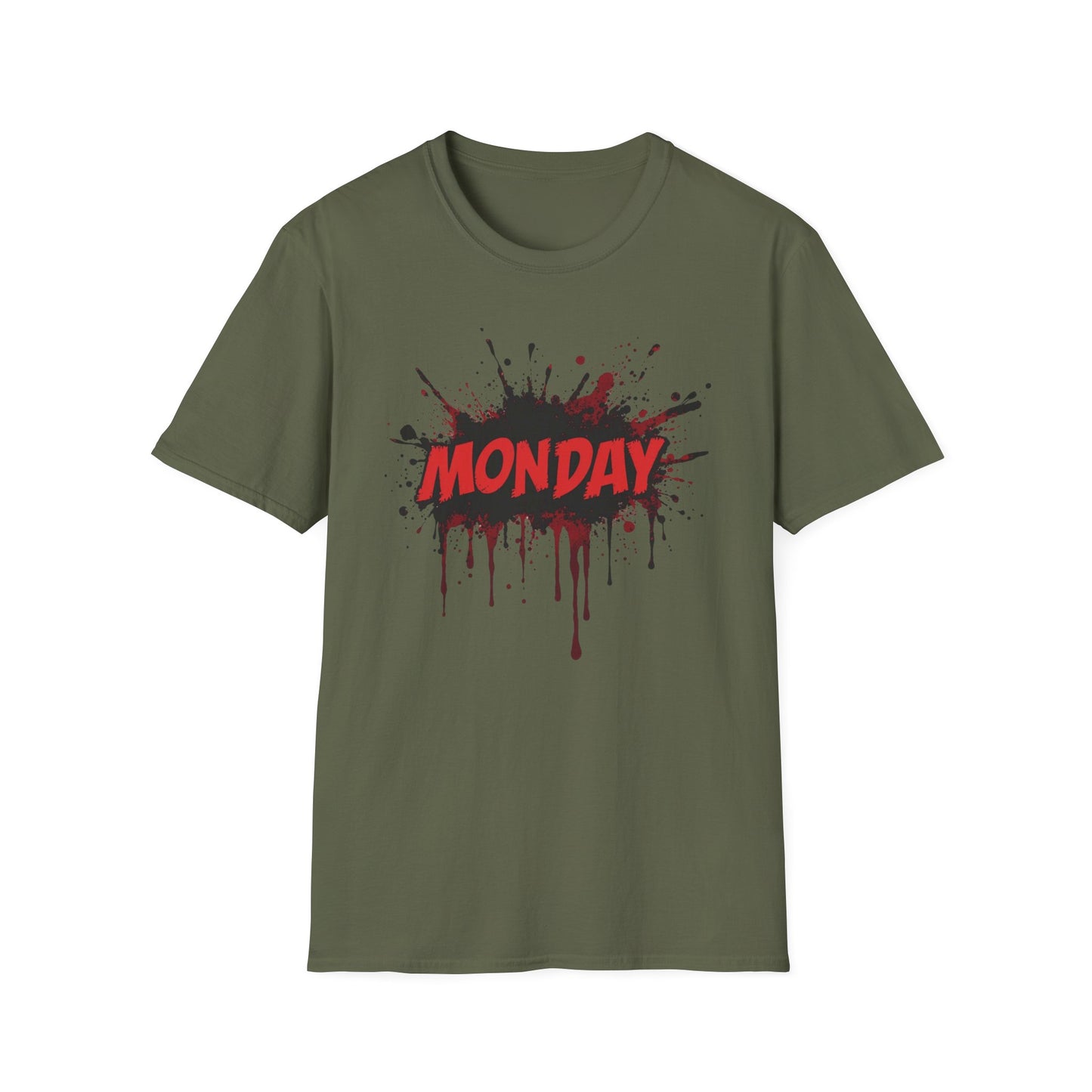 Monday Again graphic t-shirt mockup