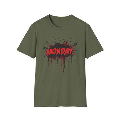 Monday Again graphic t-shirt mockup