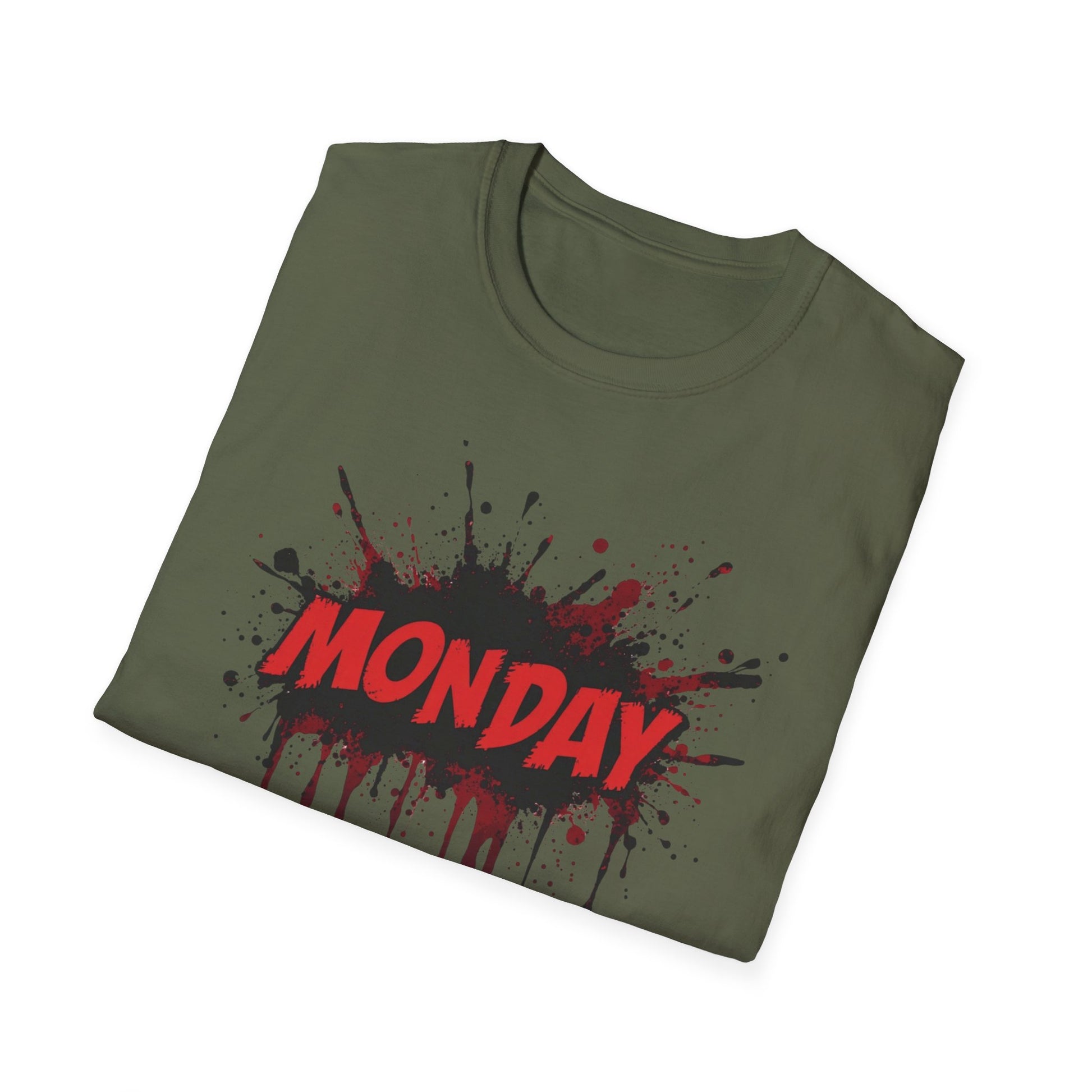 Monday Again graphic t-shirt mockup
