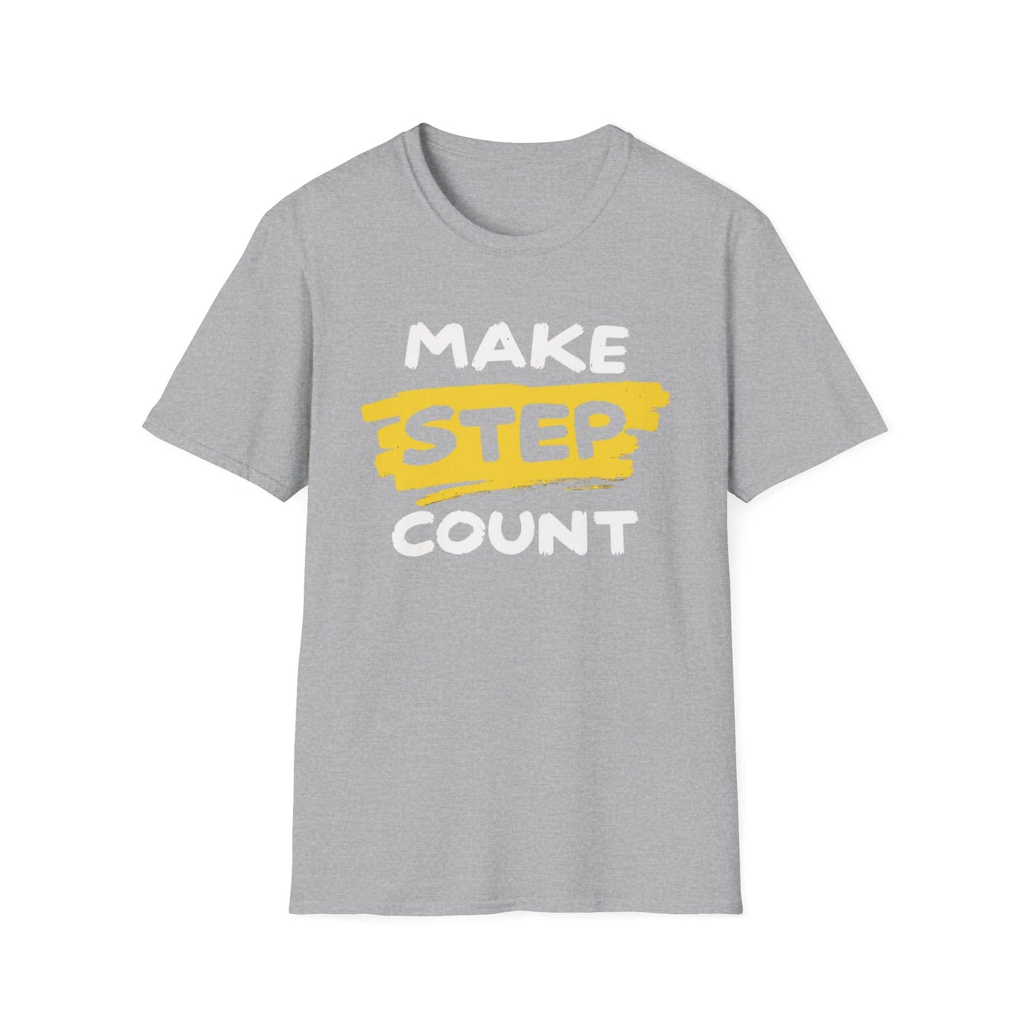Make Step Count graphic t-shirt mockup
